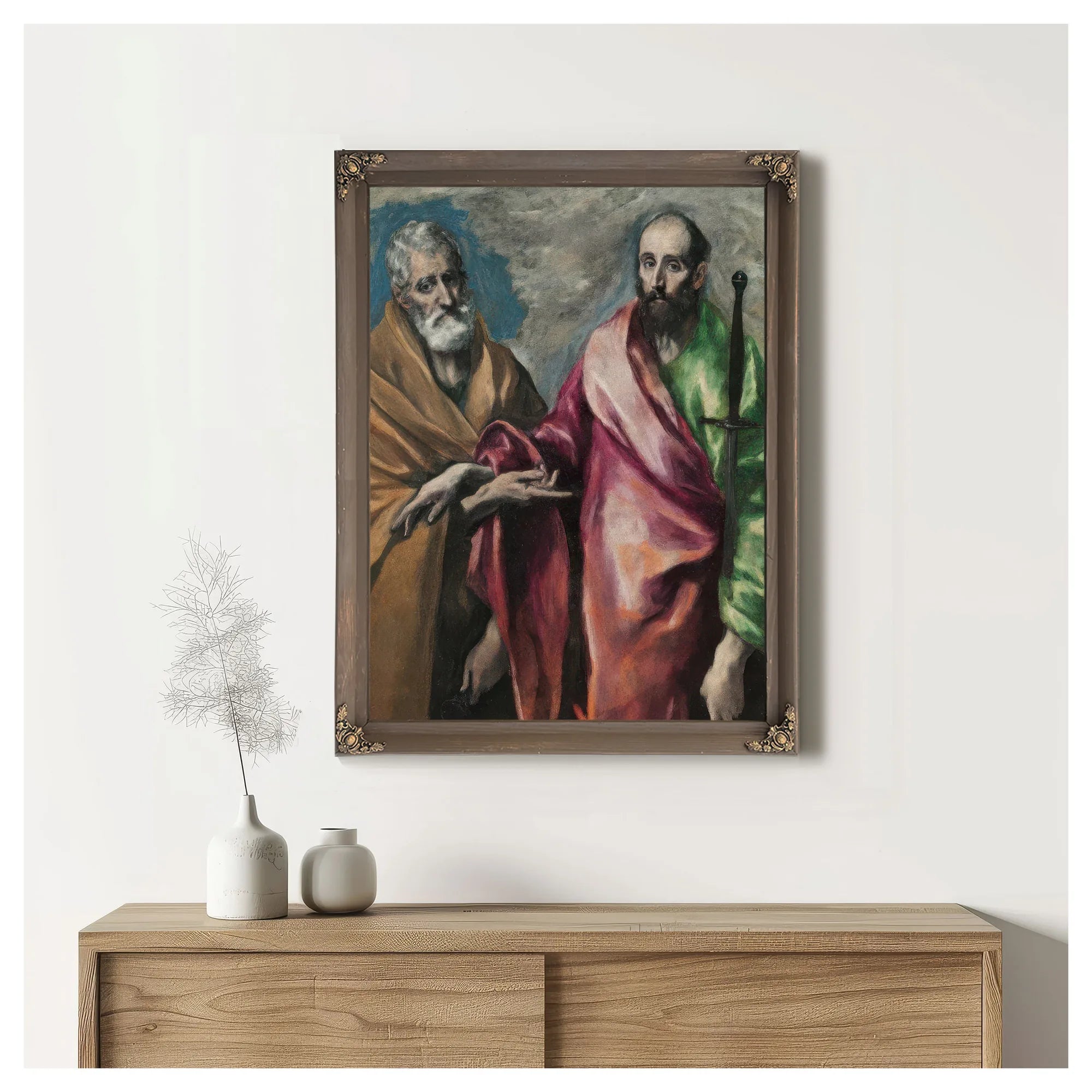 Sant Pere I Sant Pau By El Greco Fine Art Print