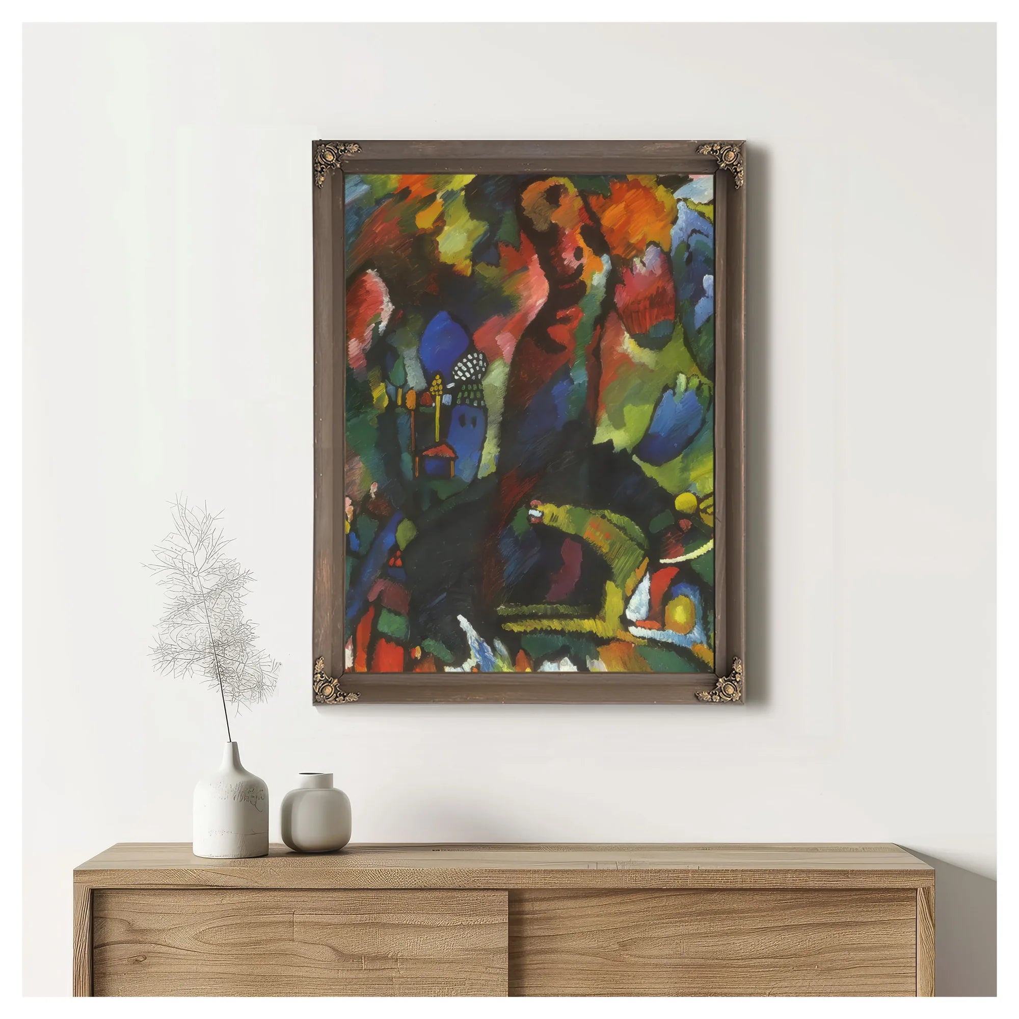 Picture With Archer 1909 By Wassily Kandinsky Fine Art Print
