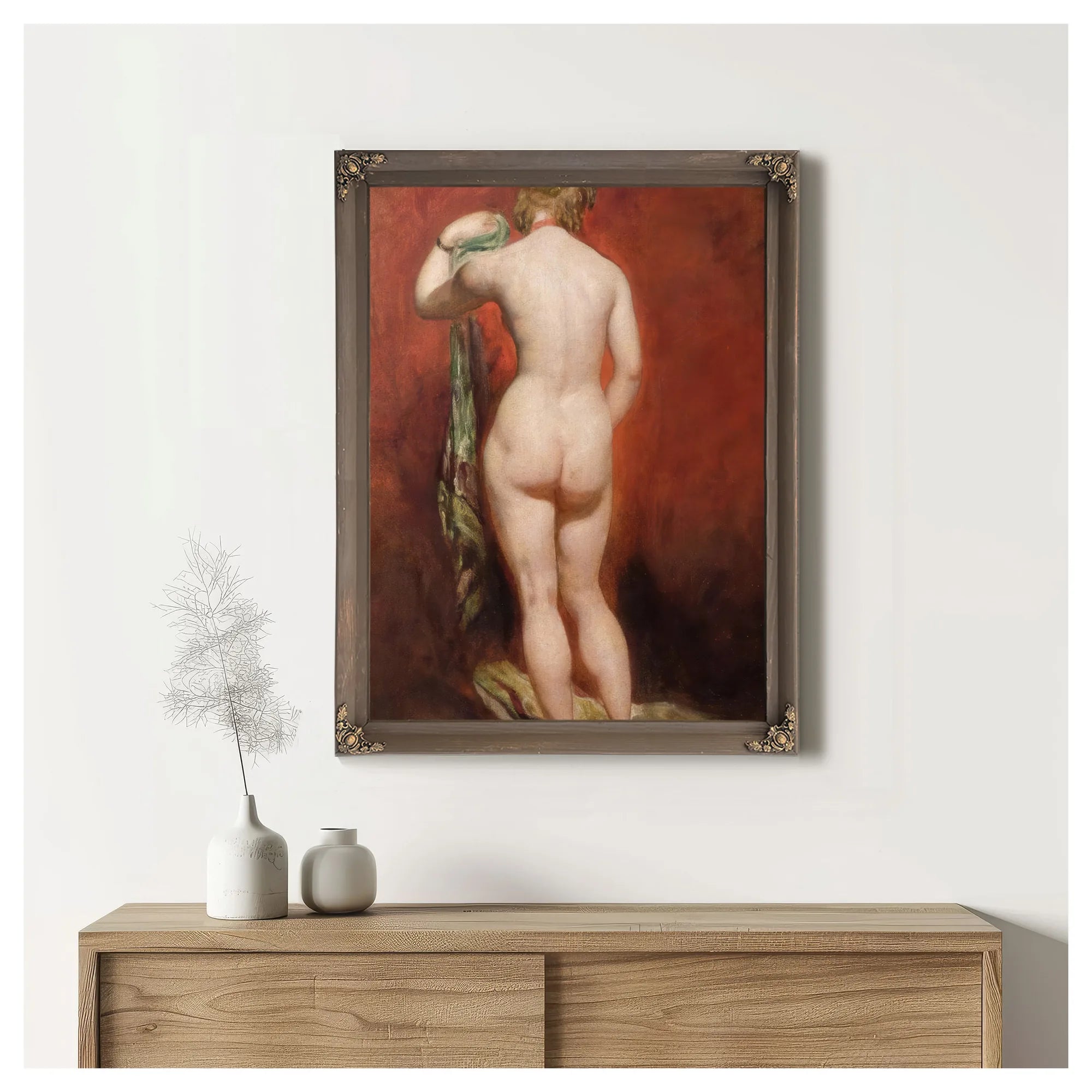 Standing Female Nude By William Etty Fine Art Print