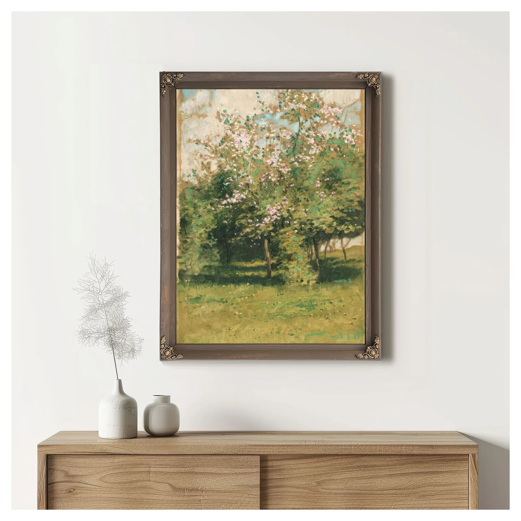 Blossoming Trees By Childe Hassam Fine Art Print