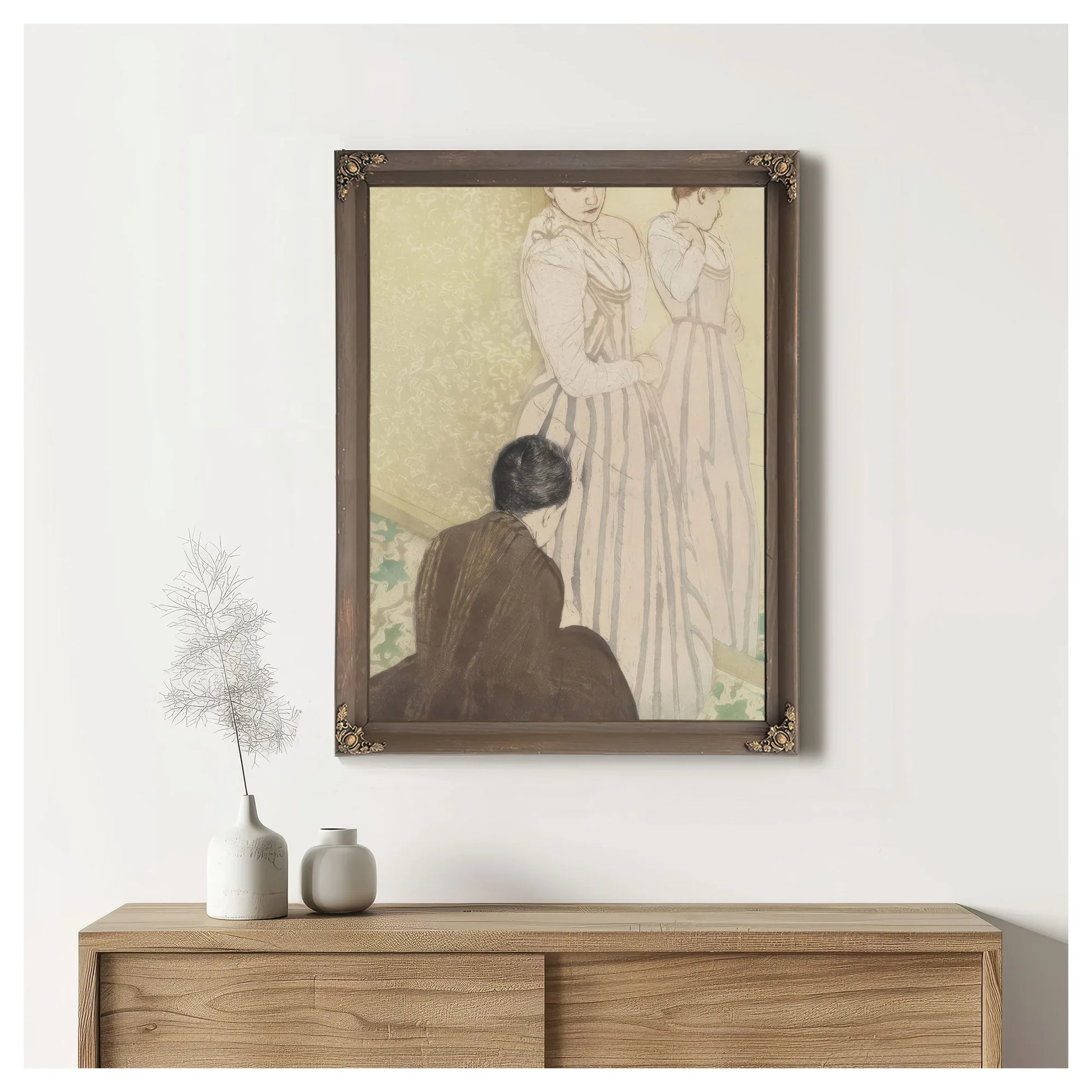 The Fitting By Mary Cassatt Fine Art Print