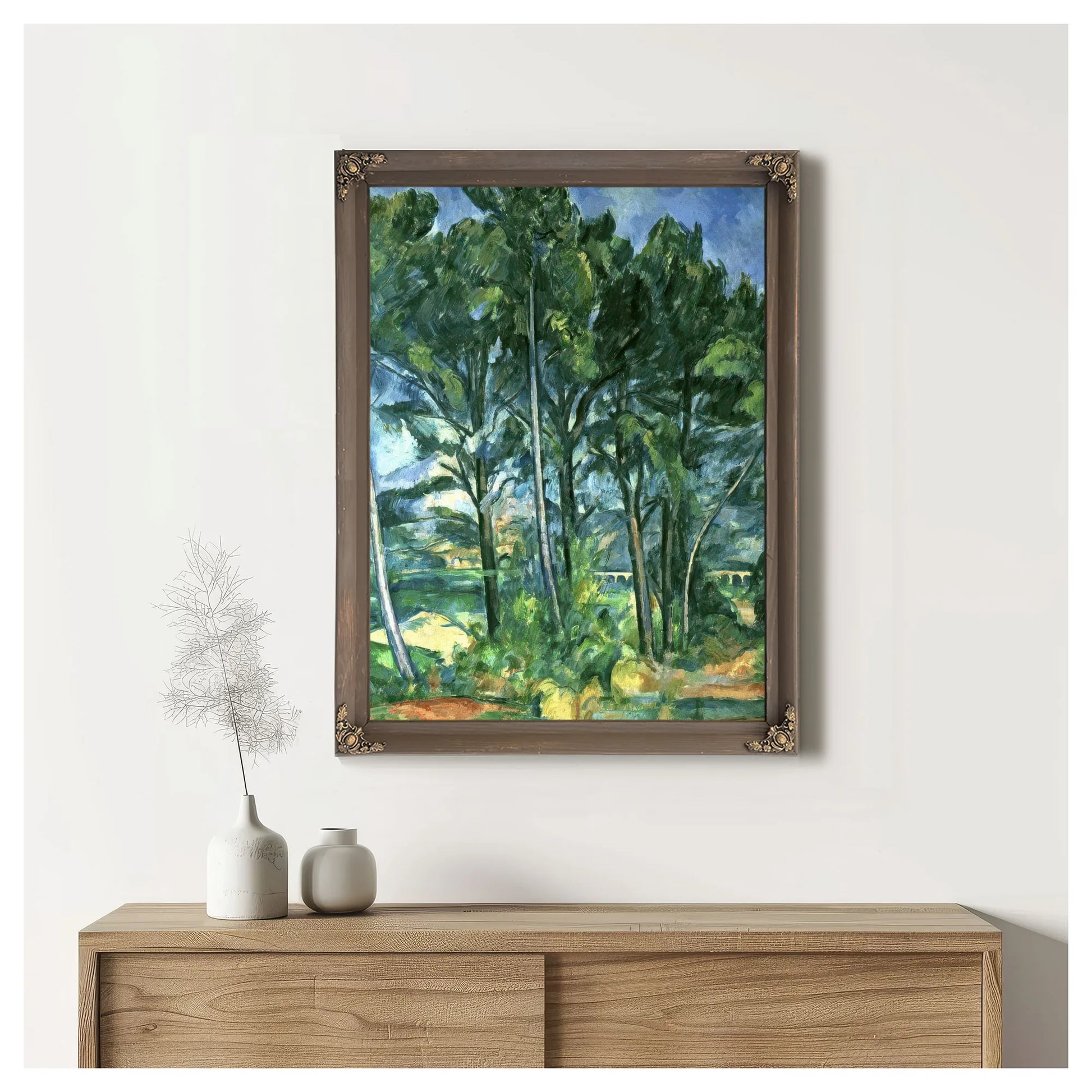 The Aqueduct (Montagne Sainte Victoire Seen Through Trees) 1 By Paul Cezanne Fine Art Print