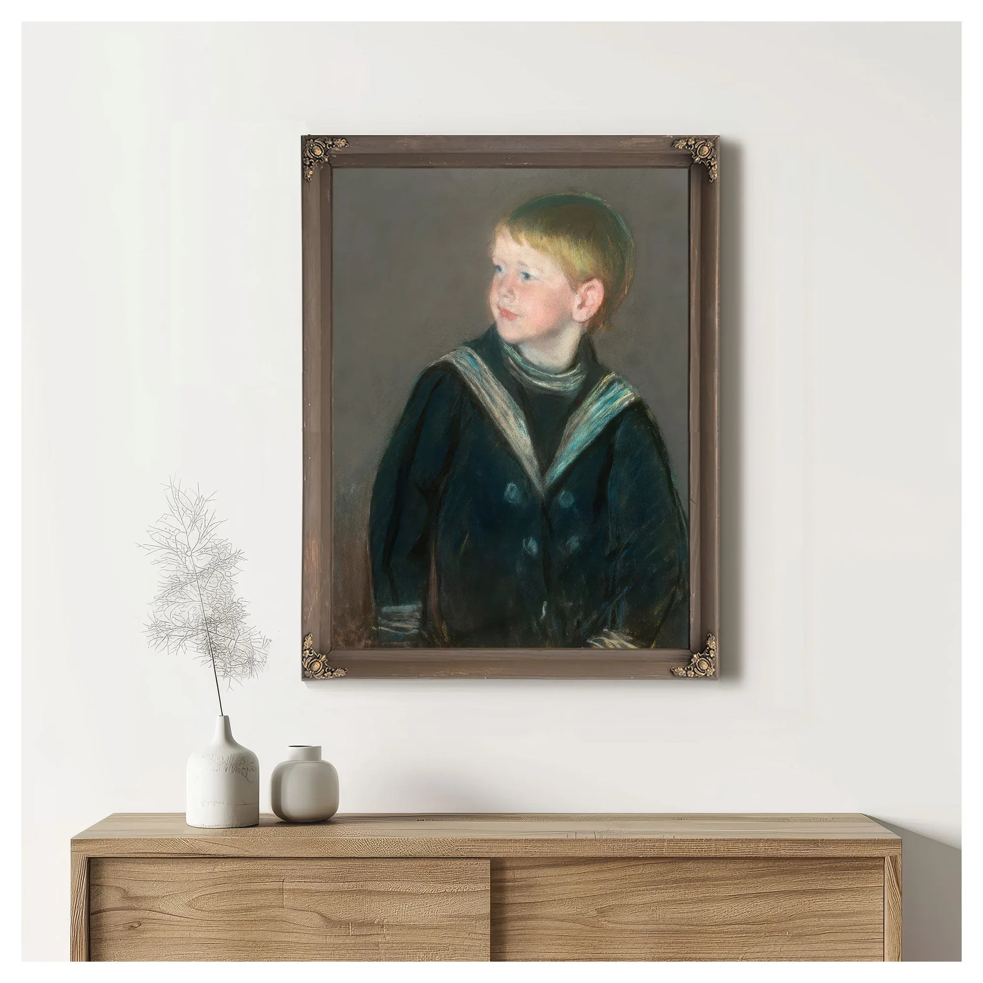 Sailor Boy Portrait Of Gardner Cassatt As A Child By Mary Cassatt Fine Art Print