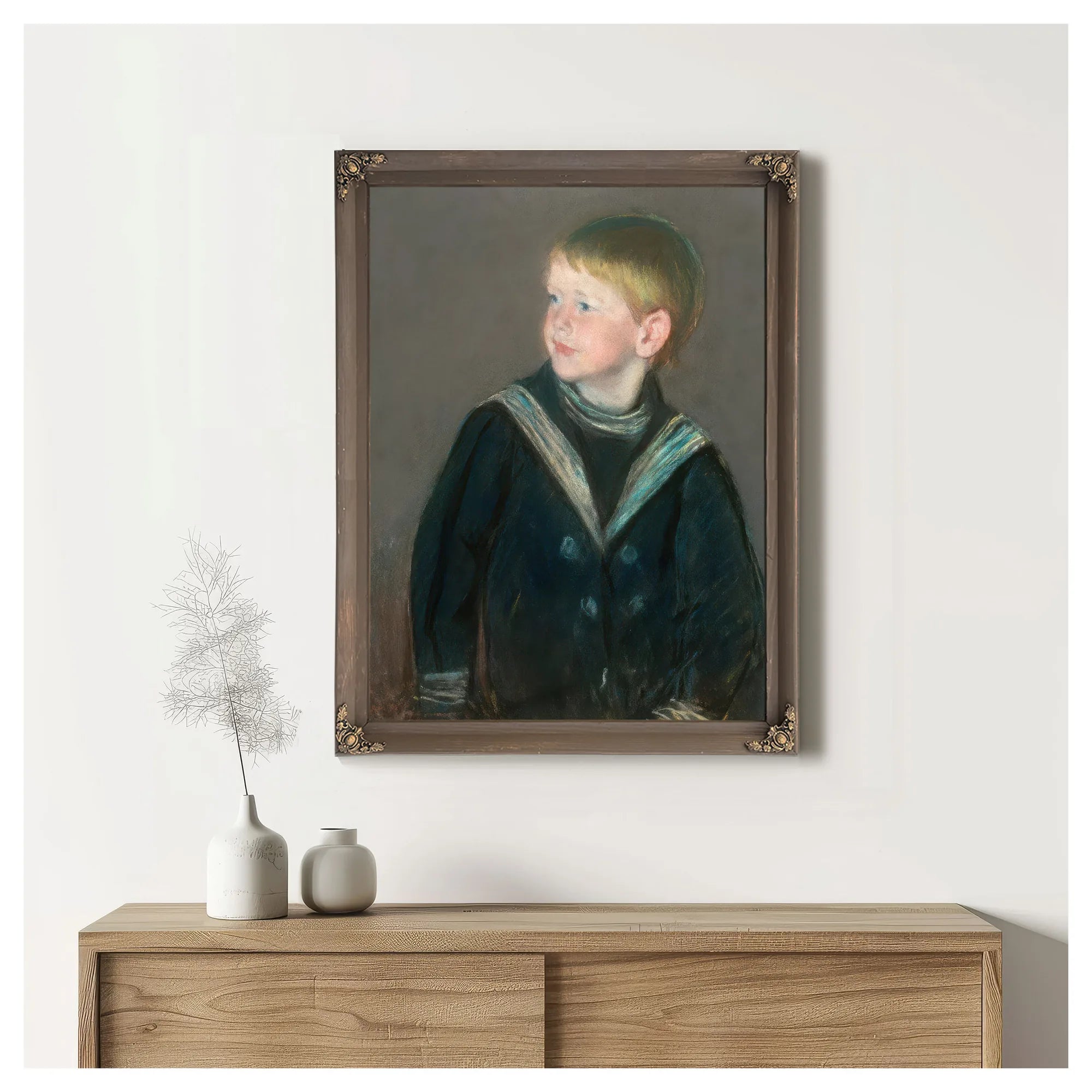 Sailor Boy Portrait Of Gardner Cassatt As A Child By Mary Cassatt Fine Art Print