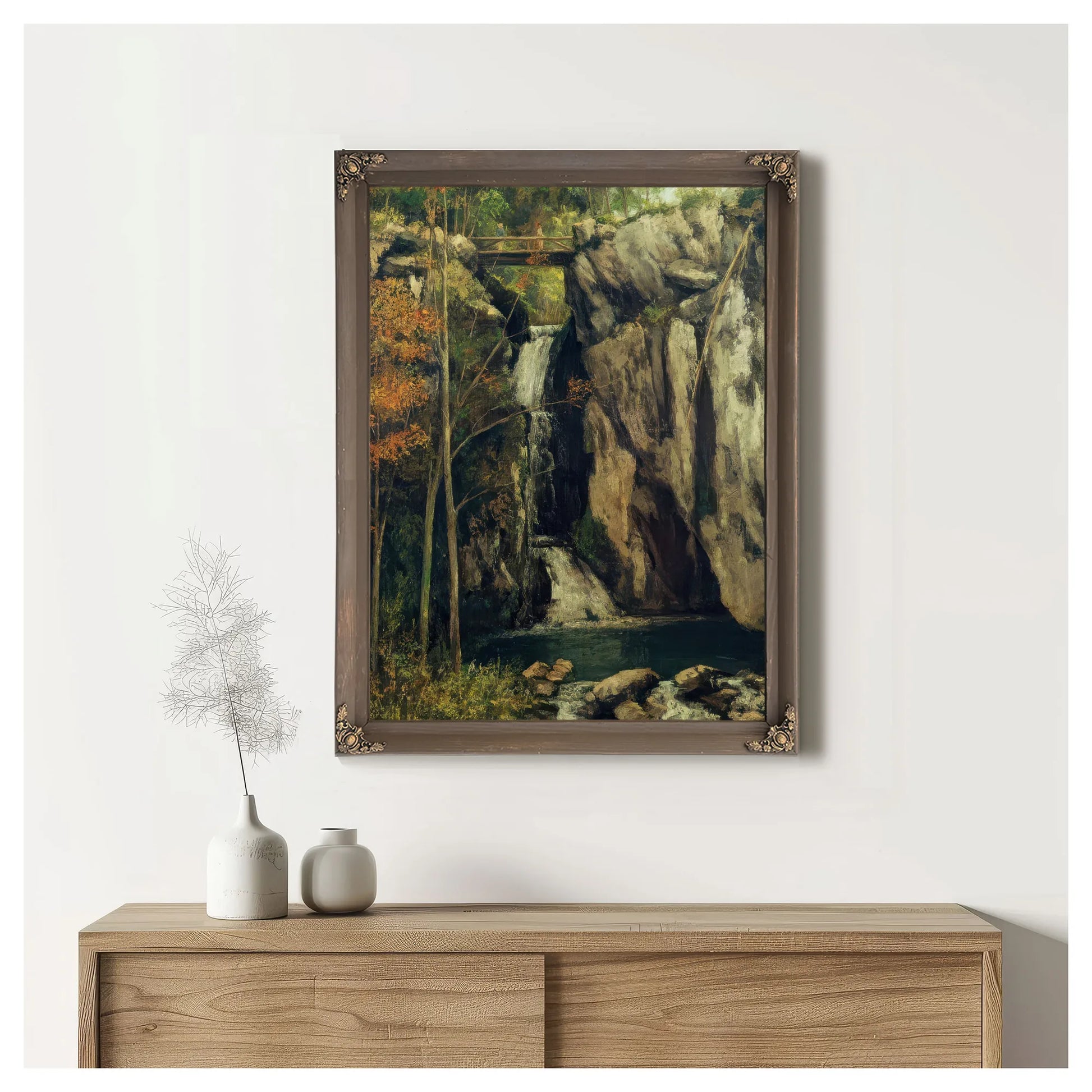 The Chasm At Conches By Jean Desire Gustave Courbet Fine Art Print