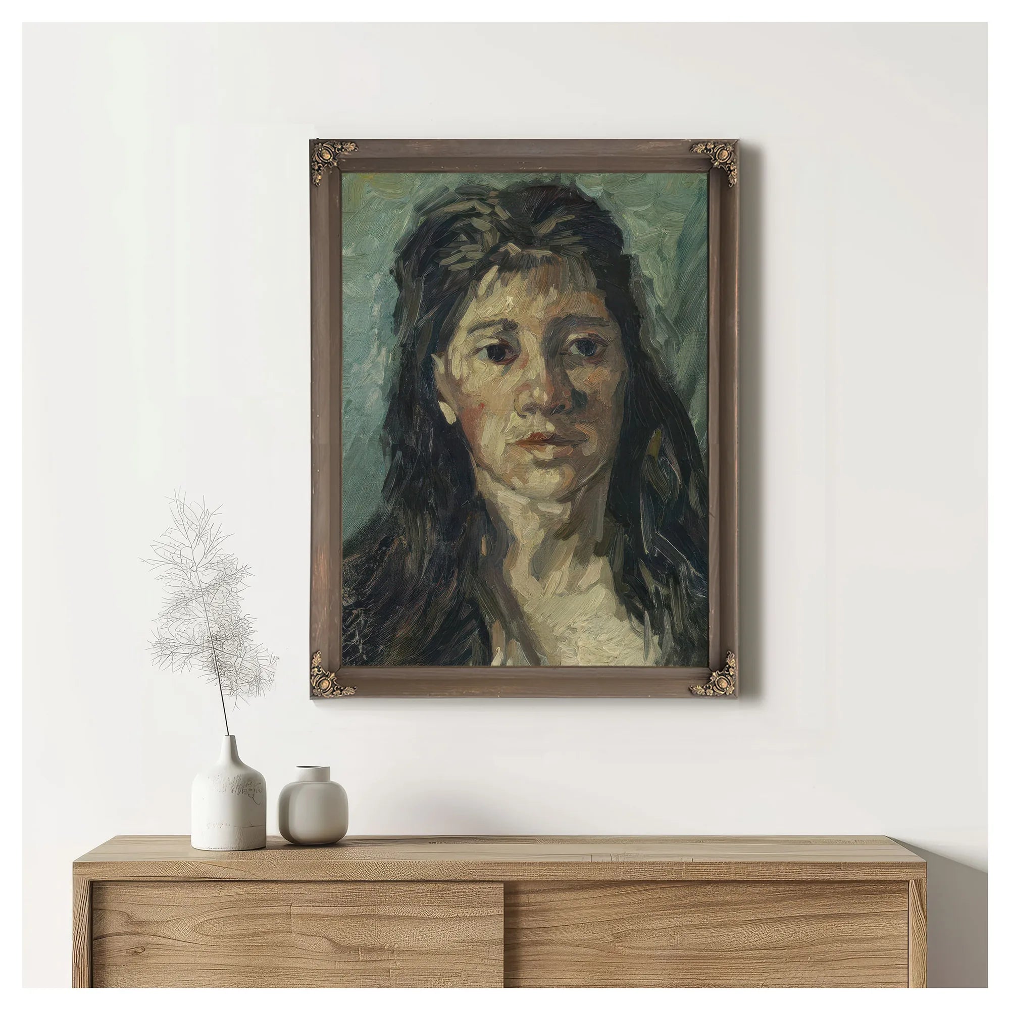 Head Of A Prostitute By Vincent Van Gogh Fine Art Print
