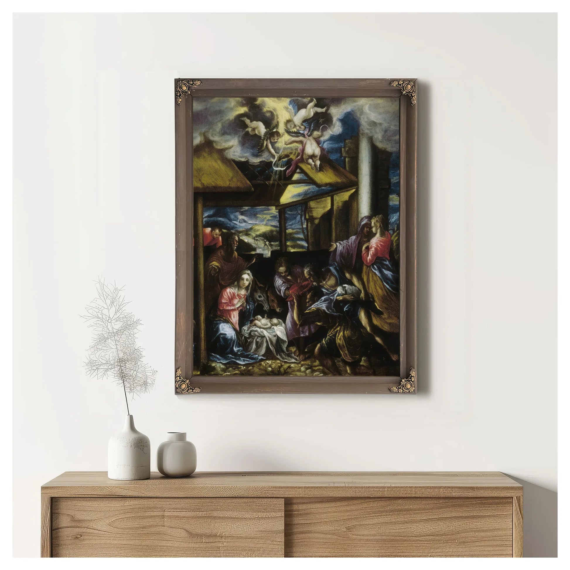 Adoration Of The Shepherds By El Greco Fine Art Print
