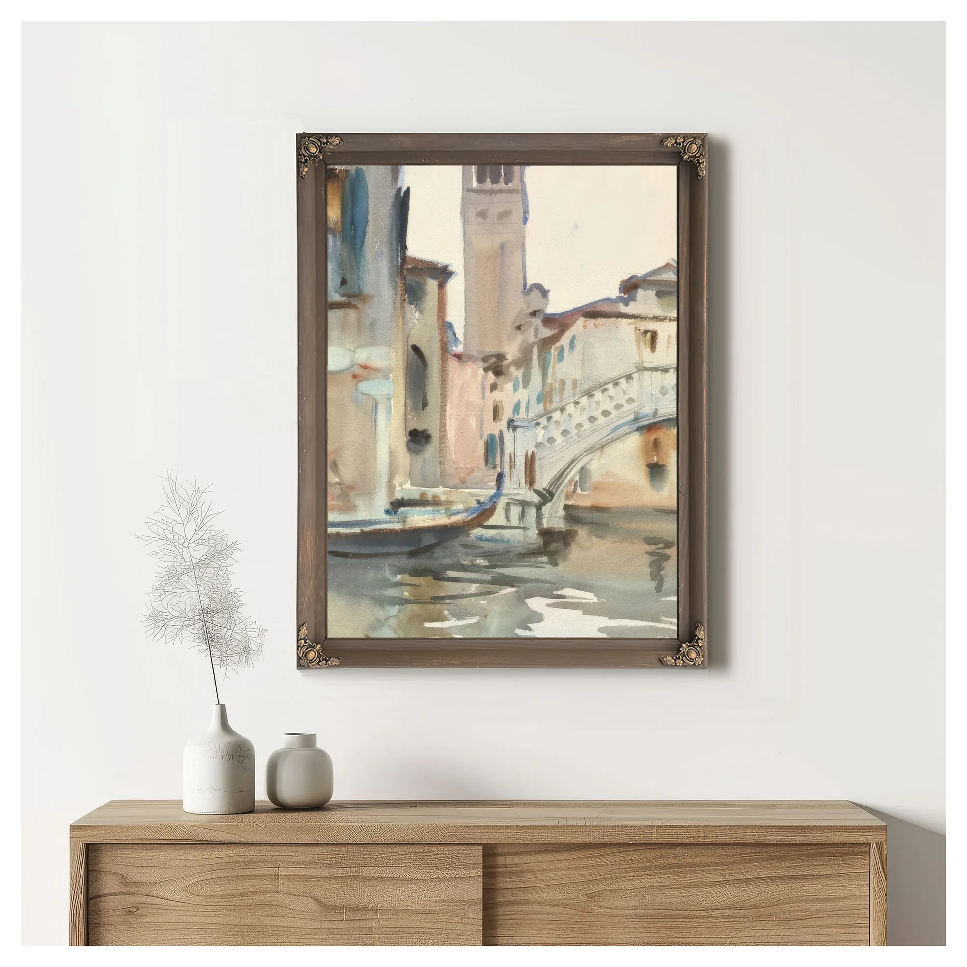 A Bridge And Campanile, Venice By John Singer Sargent Fine Art Print