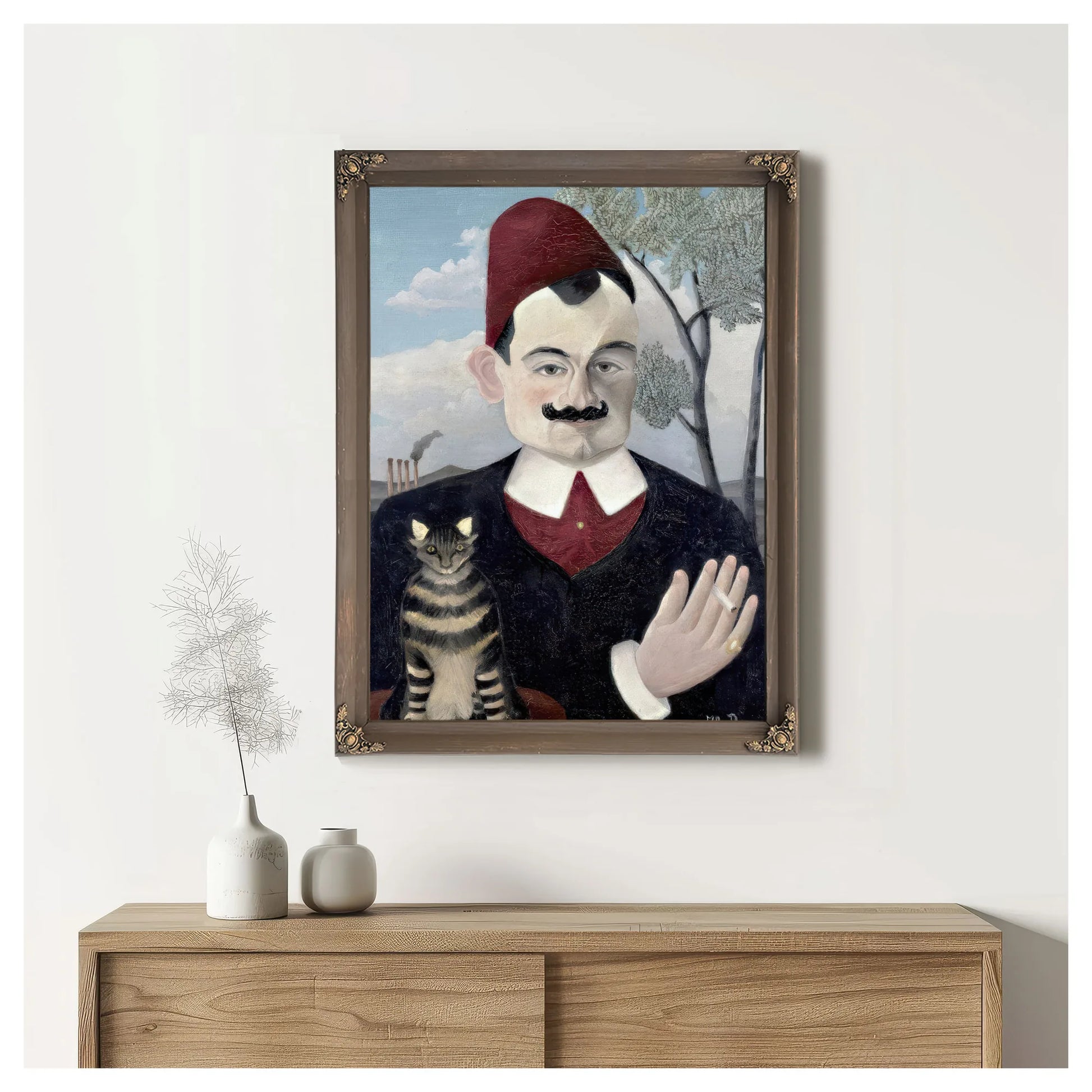 Portrait Of Monsieur X (Pierre Loti) By Henri Julien Felix Rousseau Fine Art Print