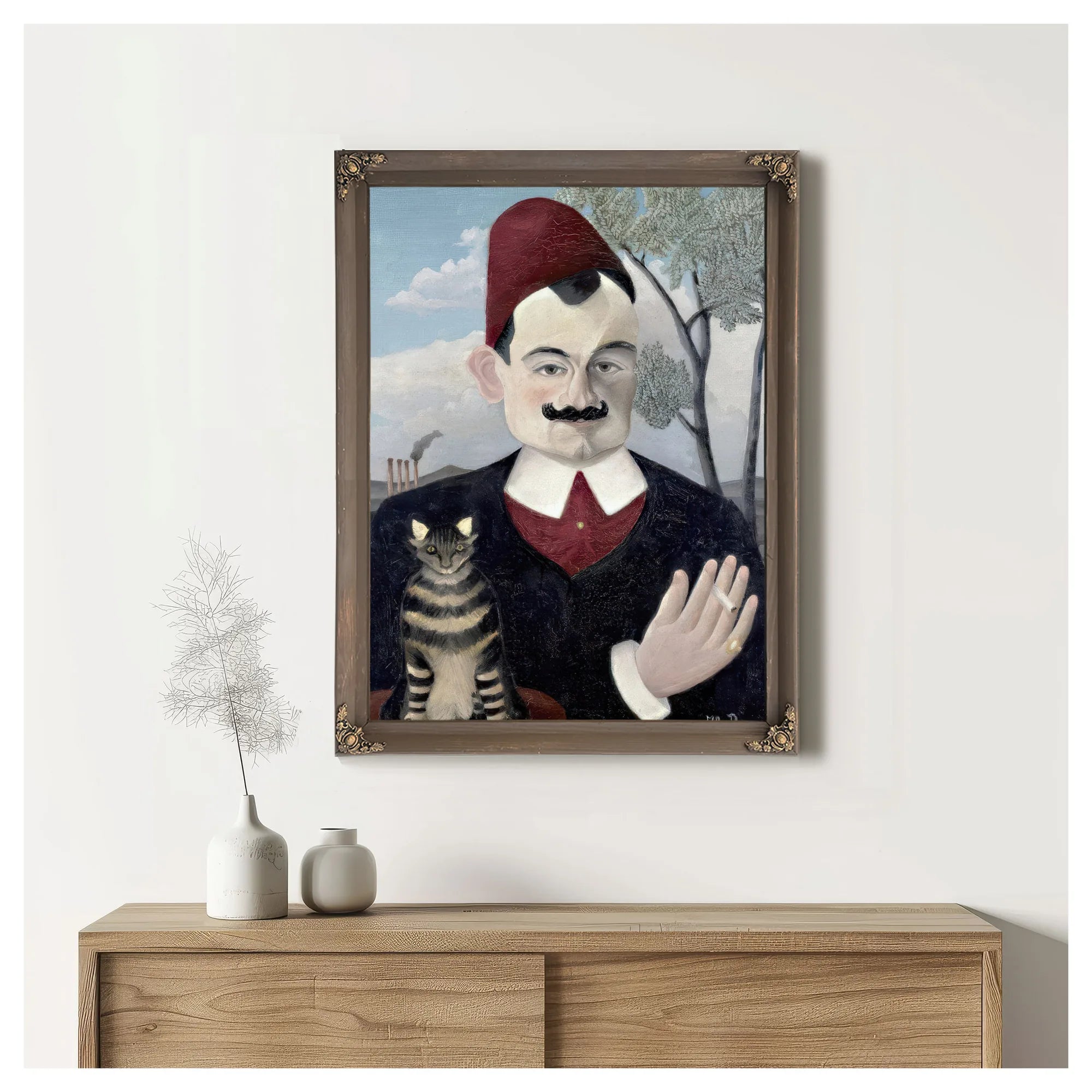 Portrait Of Monsieur X (Pierre Loti) By Henri Julien Felix Rousseau Fine Art Print