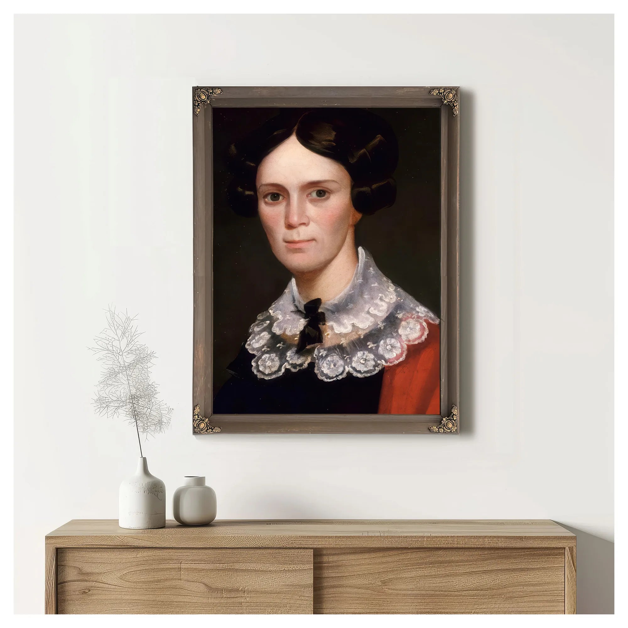 Portrait Of A Woman By George Catlin Fine Art Print