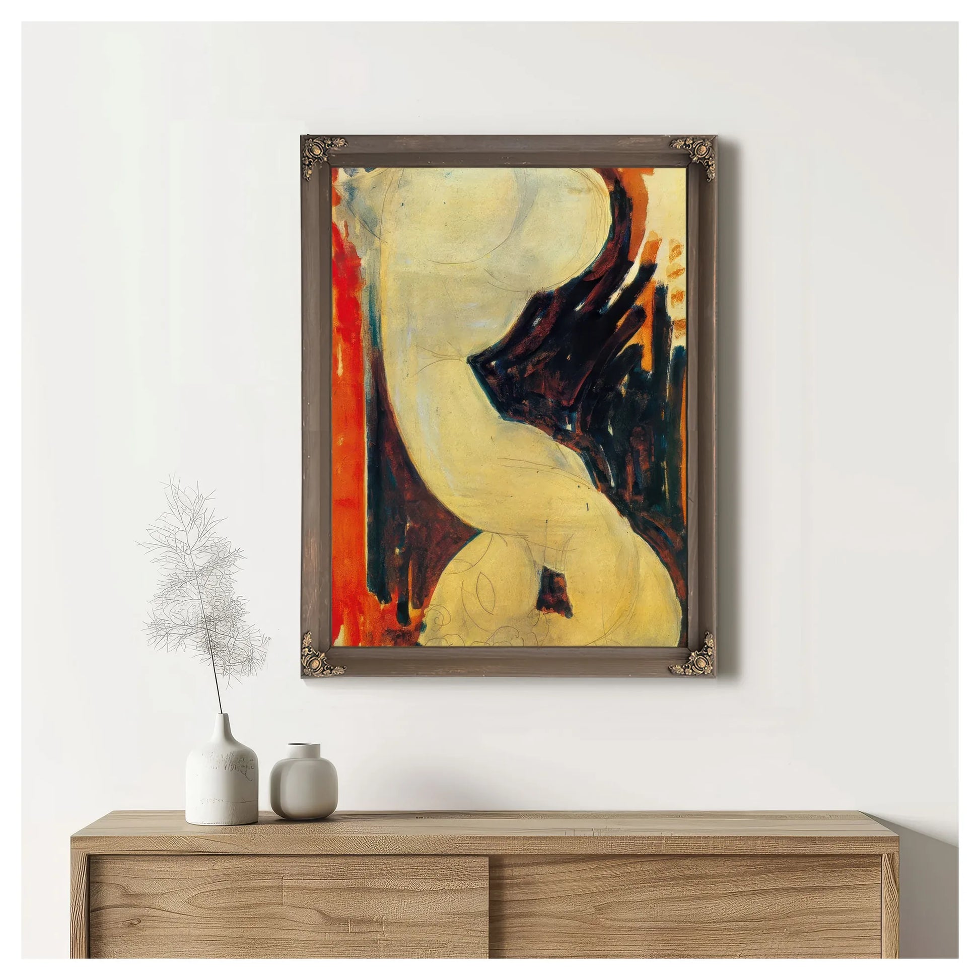 Caryatid 191314 By Amedeo Modigliani Fine Art Print