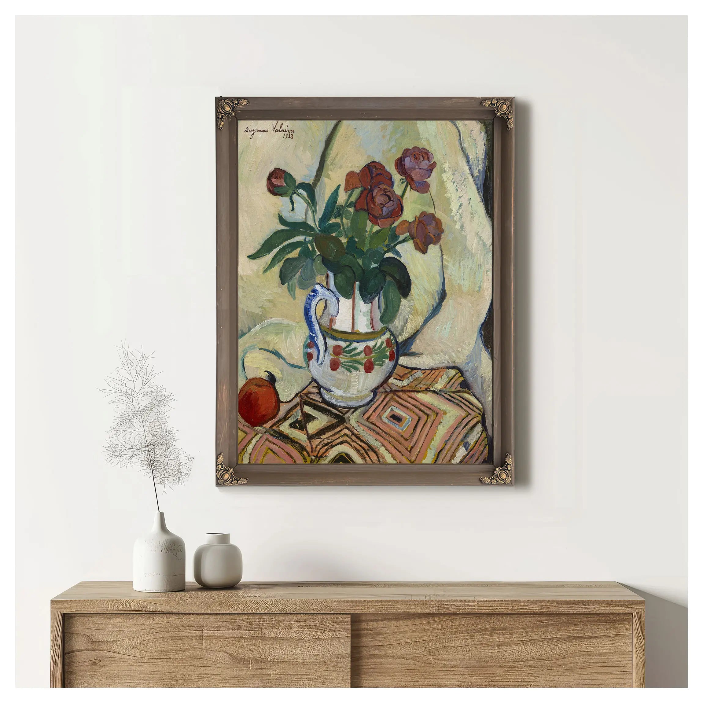 Bouquet De Roses by Suzanne Valadon