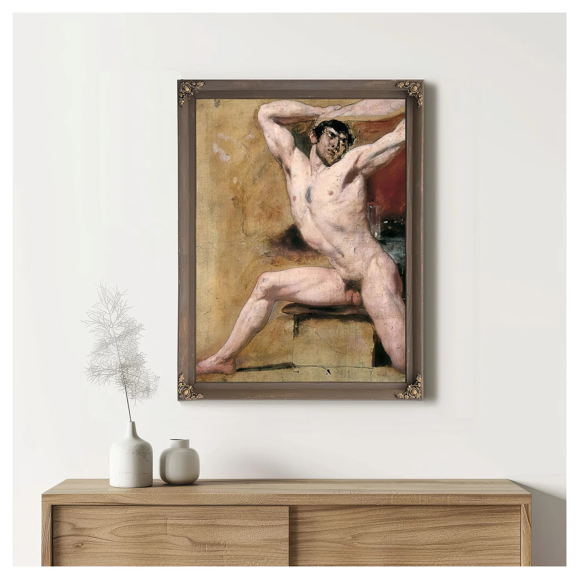 Male Nude 3 By William Etty Fine Art Print