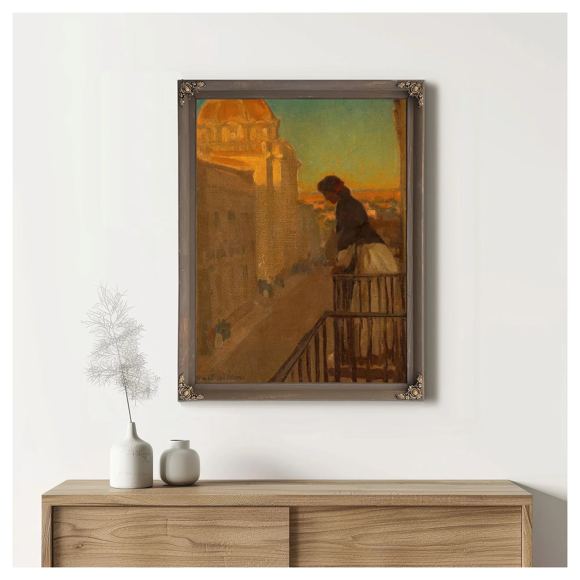 From A Balcony In Guadalajara 1905 By Maynard Dixon Fine Art Print