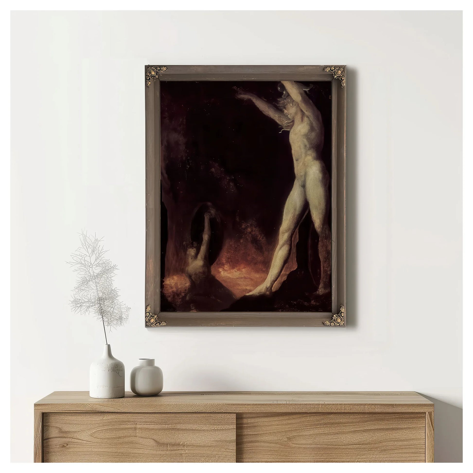 Satanic Call To The Beelzebub In Hell By Henry Fuseli Fine Art Print