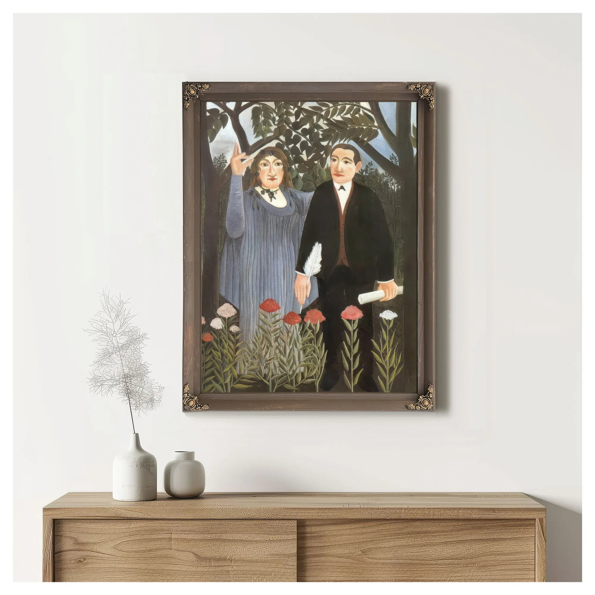 He Muse Inspiring The Poet 1909 By Henri Rousseau Fine Art Print