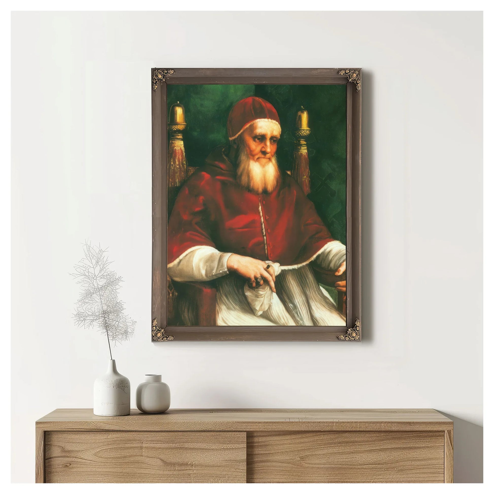 Portrait Of Pope Julius Ii By Raphael Fine Art Print