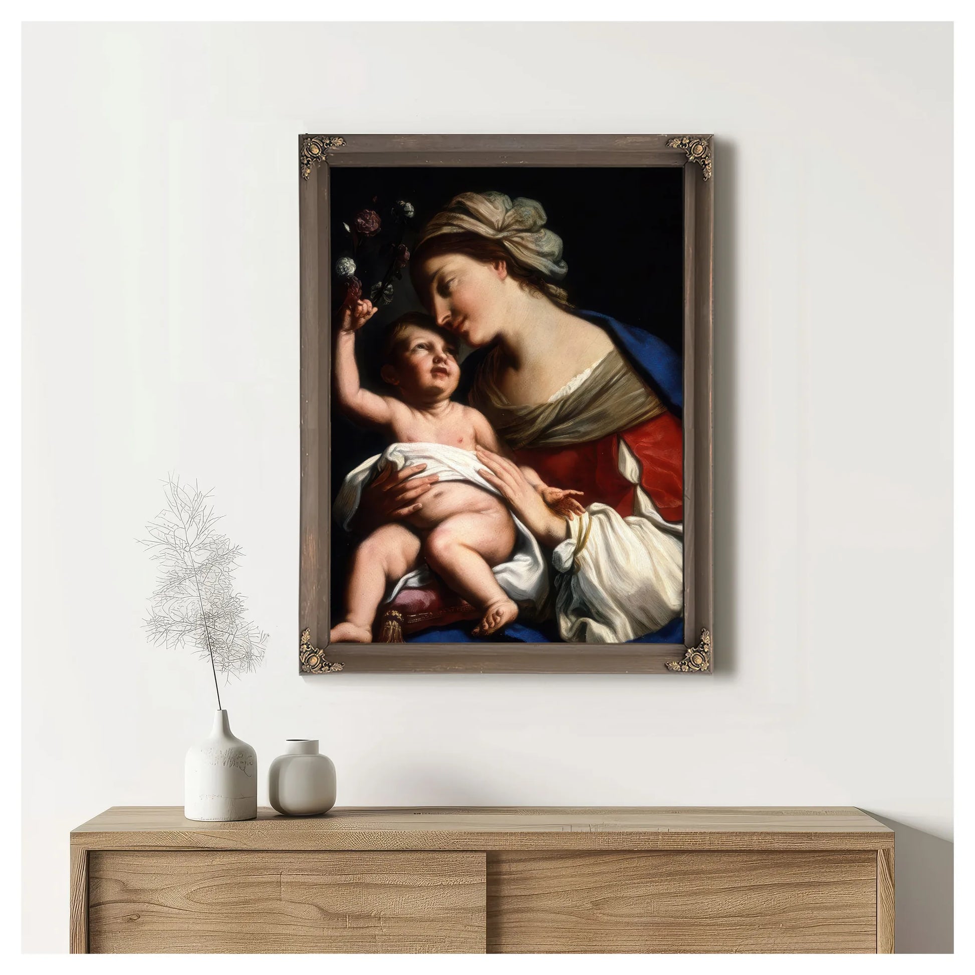Virgin And Child 1663 By Elisabetta Sirani Fine Art Print