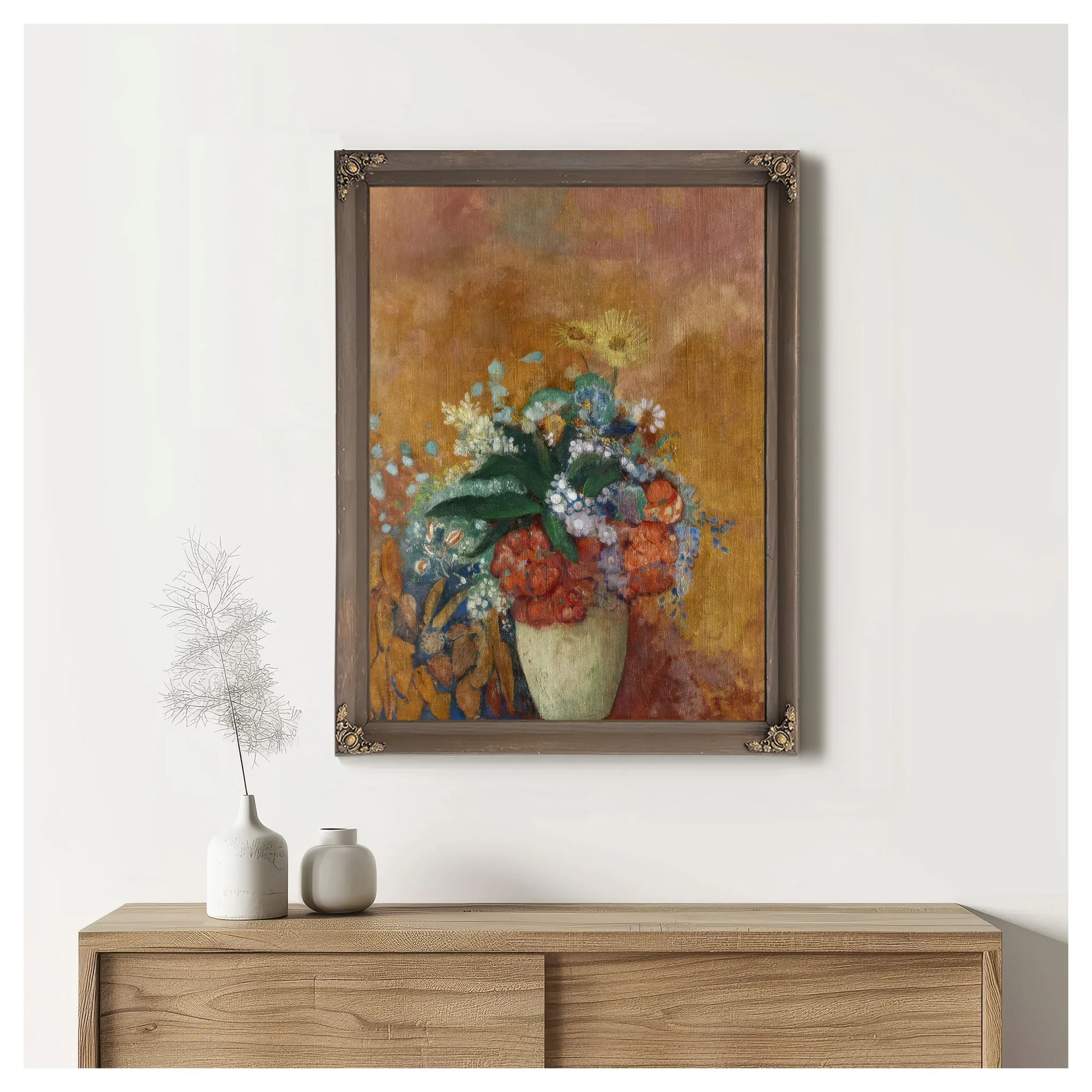 Vase Of Flowers 1 By Odilon Redon Fine Art Print