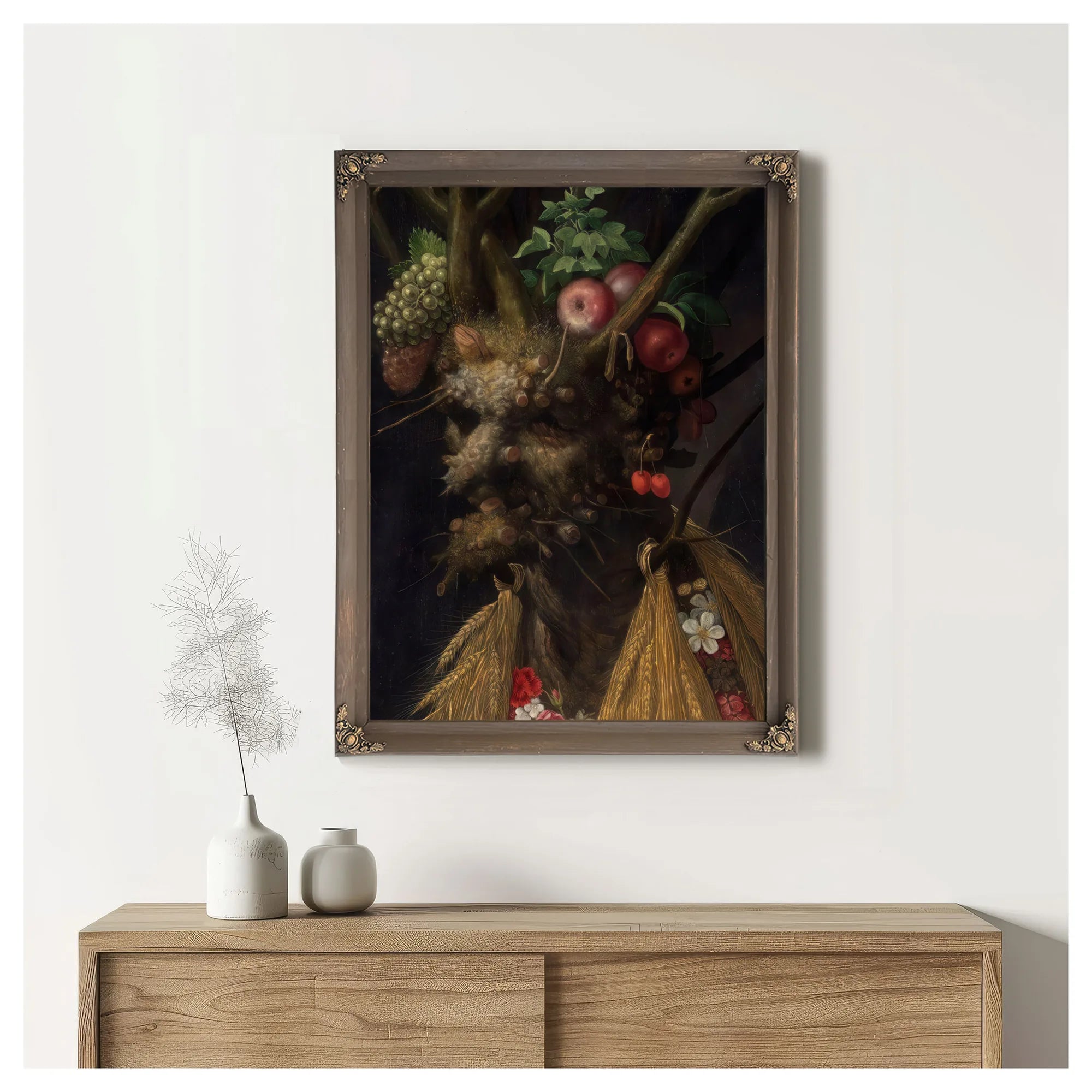 Four Seasons In One Head 1590 By Giuseppe Arcimboldo Fine Art Print