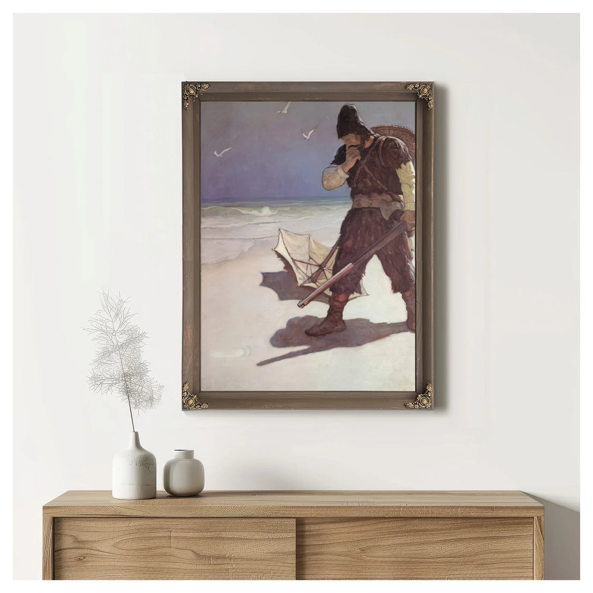 I Stood Like One Thunderstruck By NC Wyeth Fine Art Print