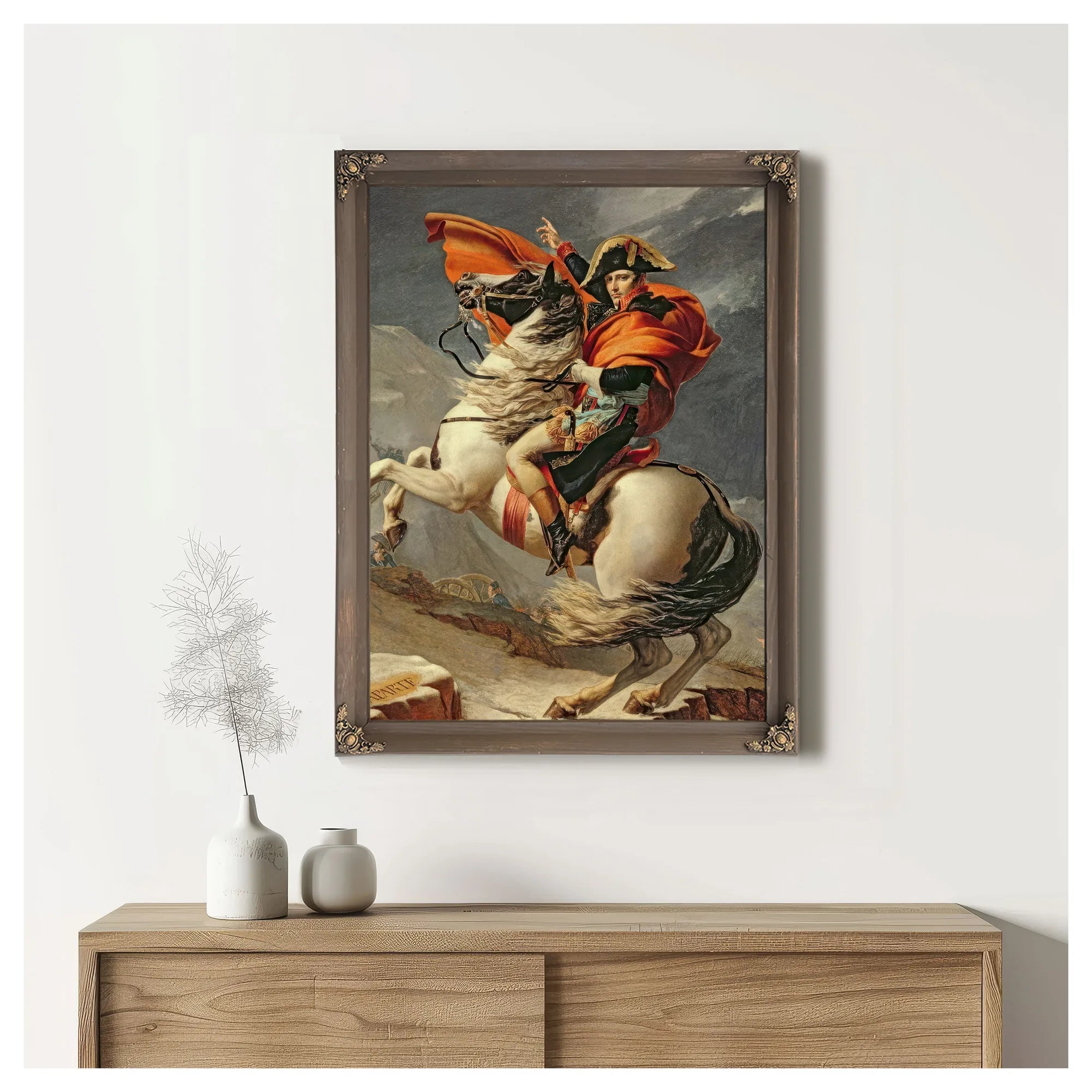 Napoleon Crossing The Alps On 20Th May 1800 1 By Jacques Louis David Fine Art Print