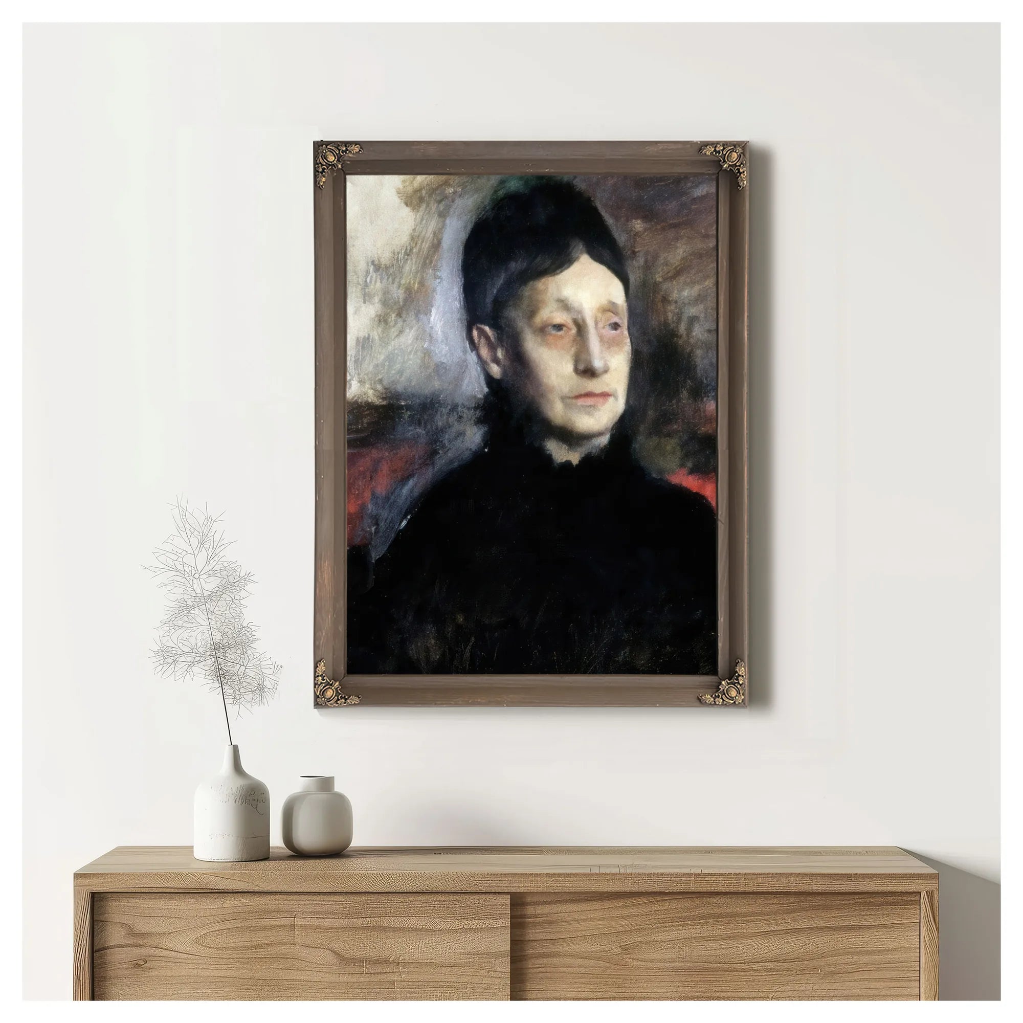 Stefanina Primicile Carafa, Marchioness Of Cicerale And Duchess Of Montejasi By Edgar Degas Fine Art Print