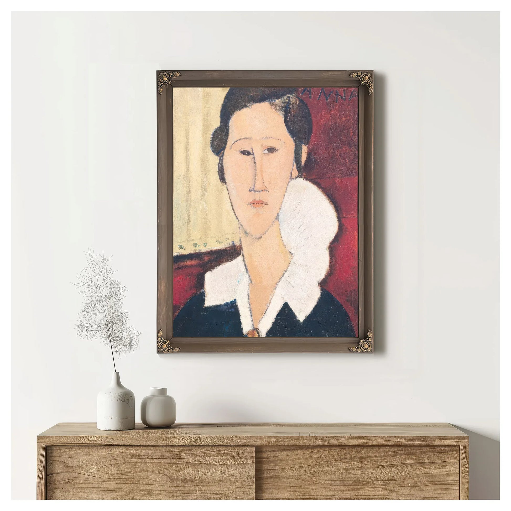 Portrait Of Madame Hanka Zborowska By Amedeo Modigliani Fine Art Print