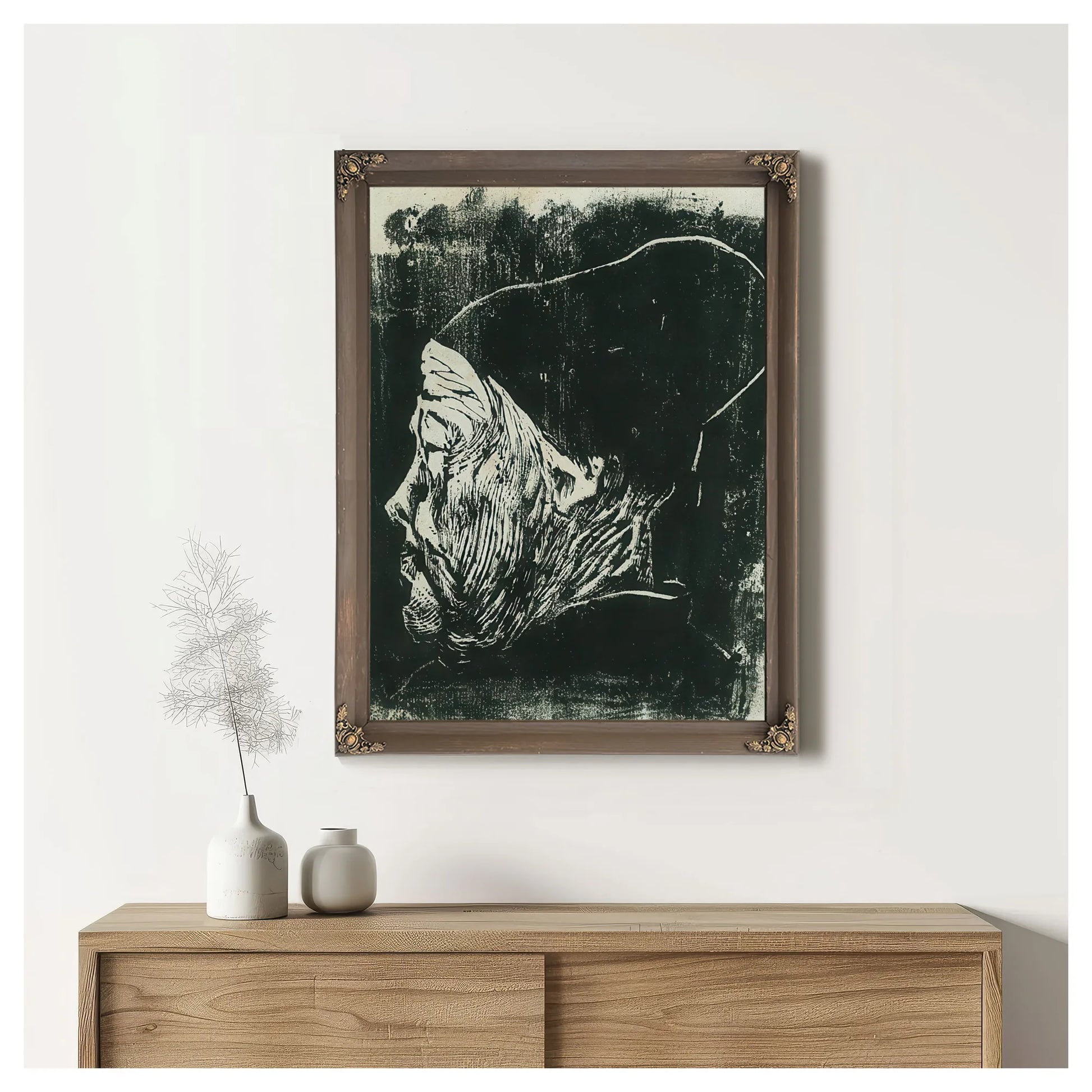 Jolster Woman With Hood By Nicolai Astrup Fine Art Print