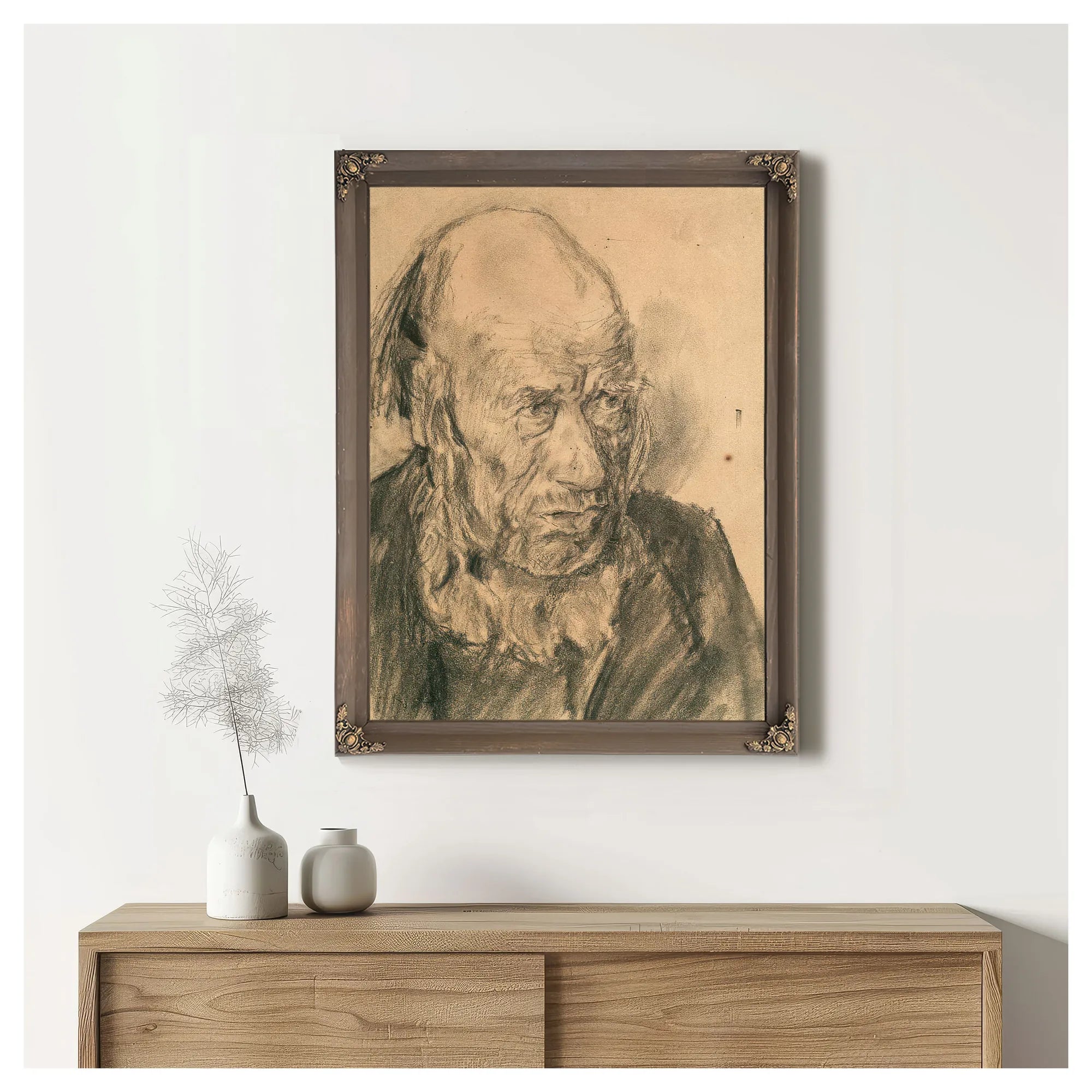 Portrait Of A Man By Nicolai Astrup Fine Art Print