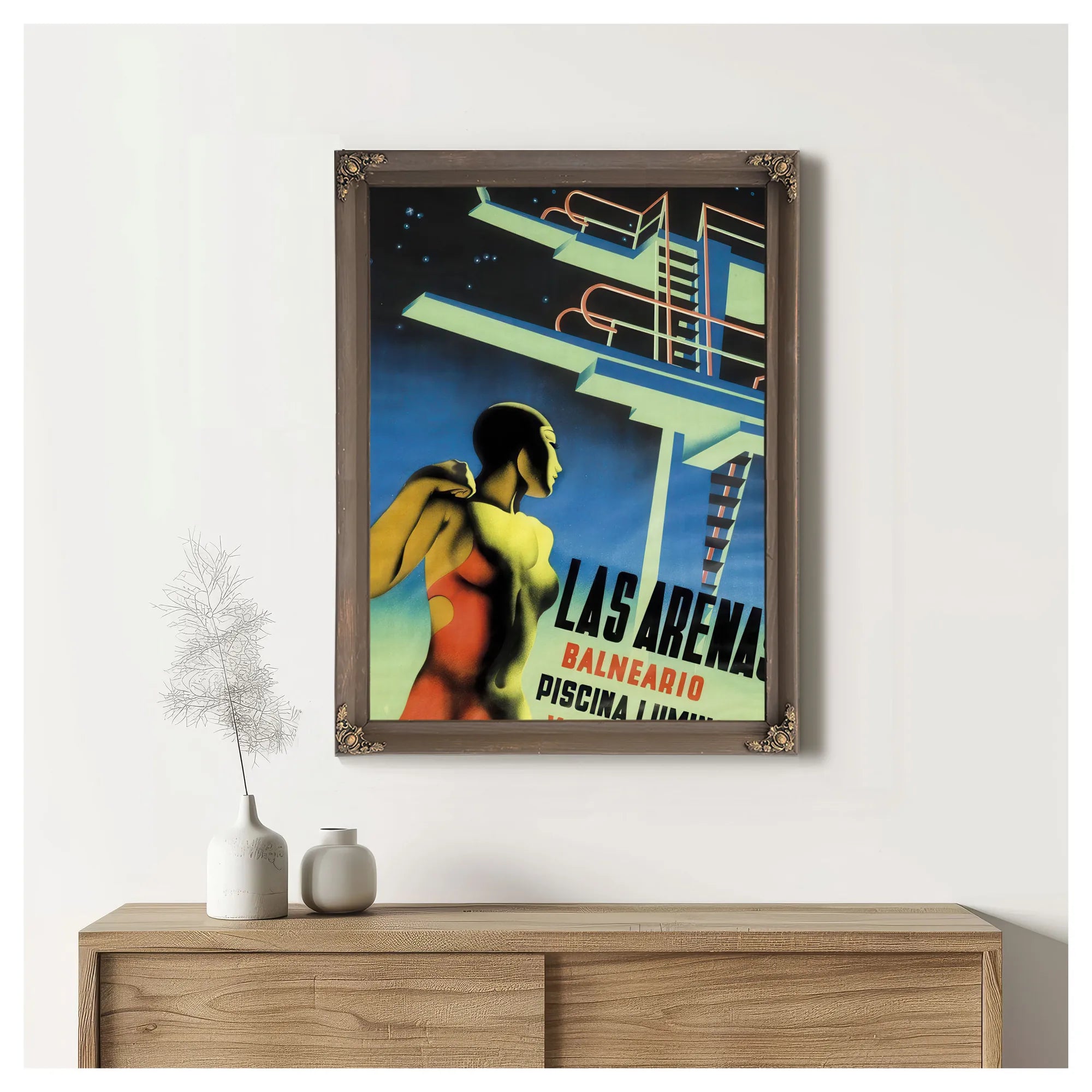 Las Arenas By Jose Renau Fine Art Print