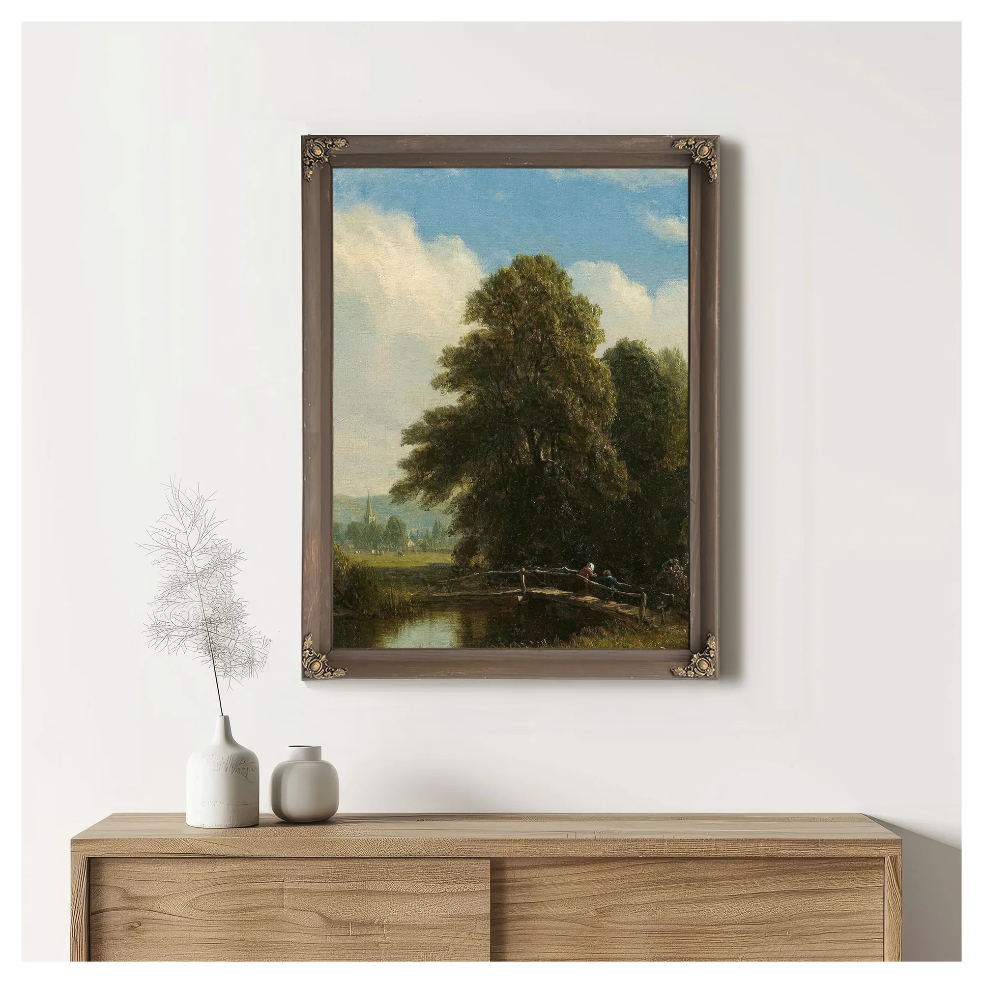 The Darent, Kent, England By Sanford Robinson Gifford Fine Art Print