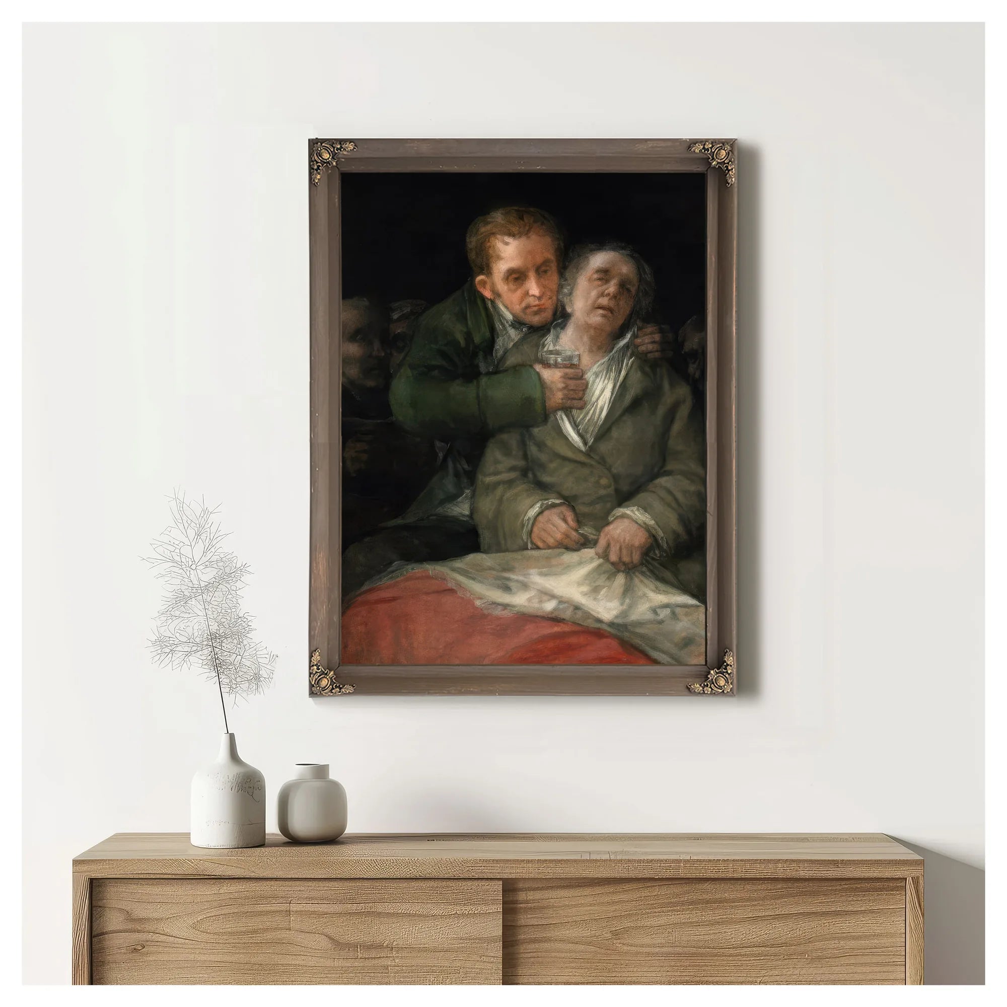 Self Portrait With Dr Arrieta By Francisco De Goya Fine Art Print