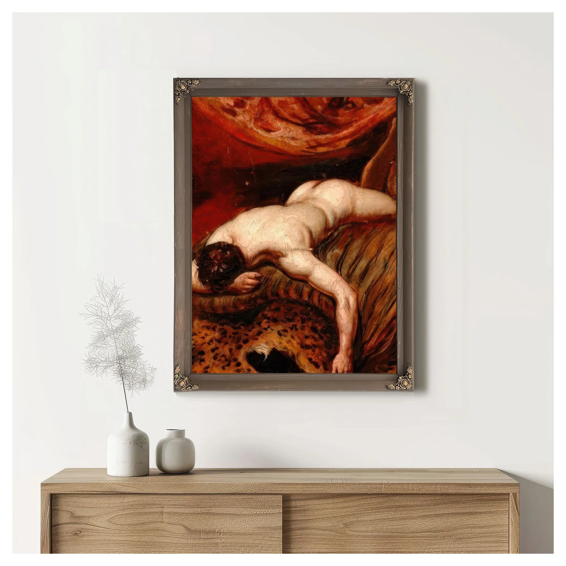 Man Lying Face Down By William Etty Fine Art Print