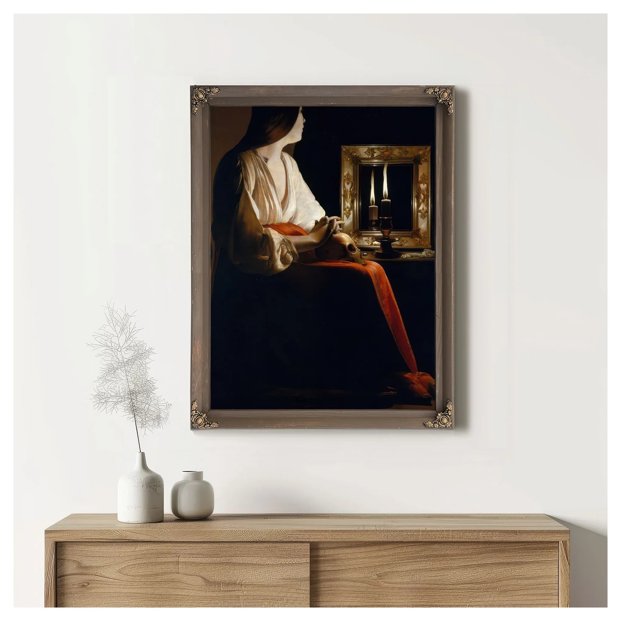 The Penitent Magdalene 1640 By Georges De Latour Fine Art Print