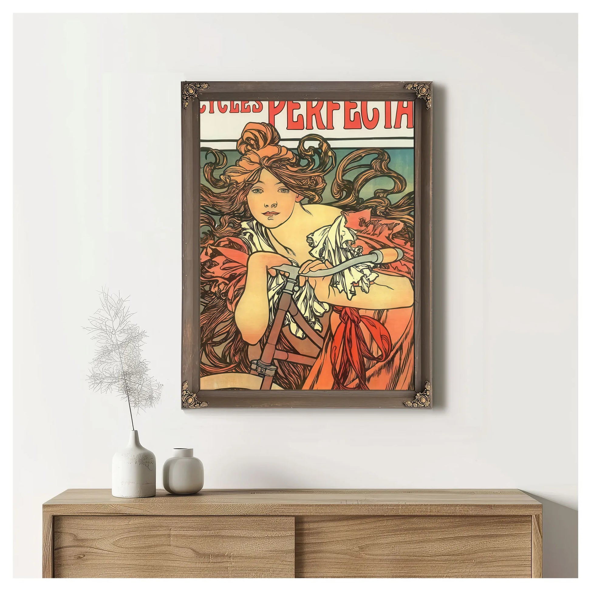 Cycles Perfecta By Alphonse Mucha Fine Art Print