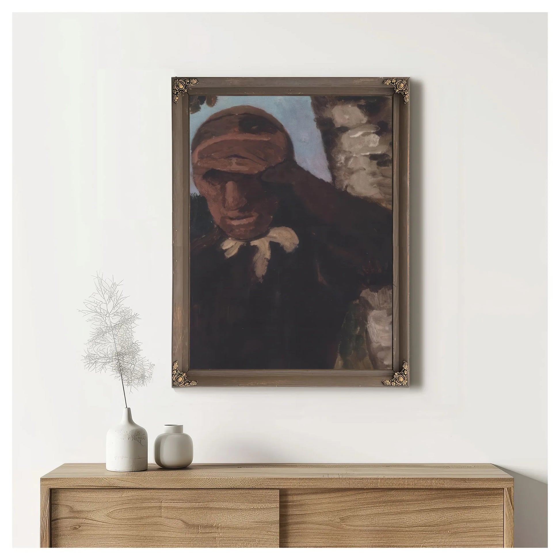 Old Farmer By Paula Modersohn Becker Fine Art Print