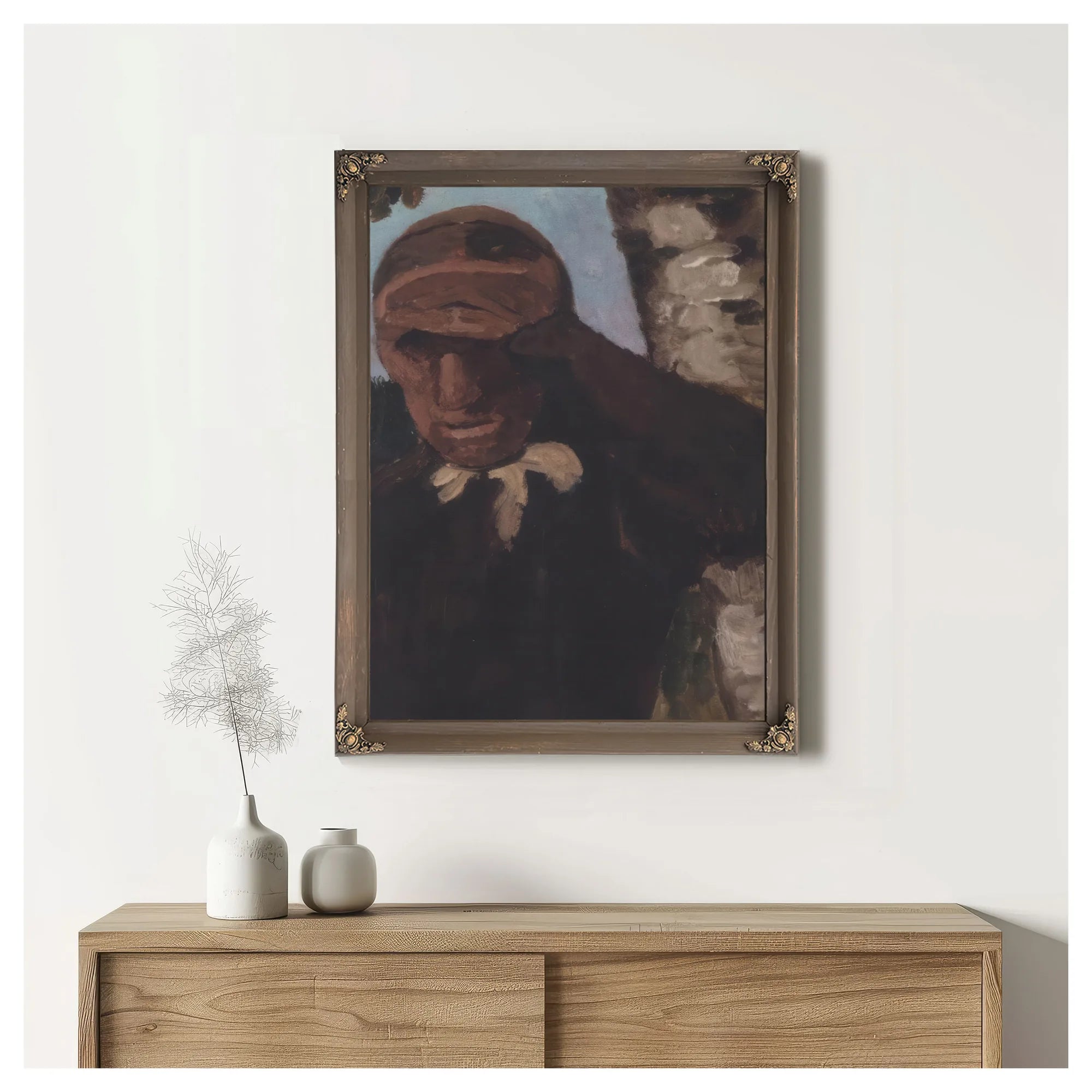 Old Farmer By Paula Modersohn Becker Fine Art Print