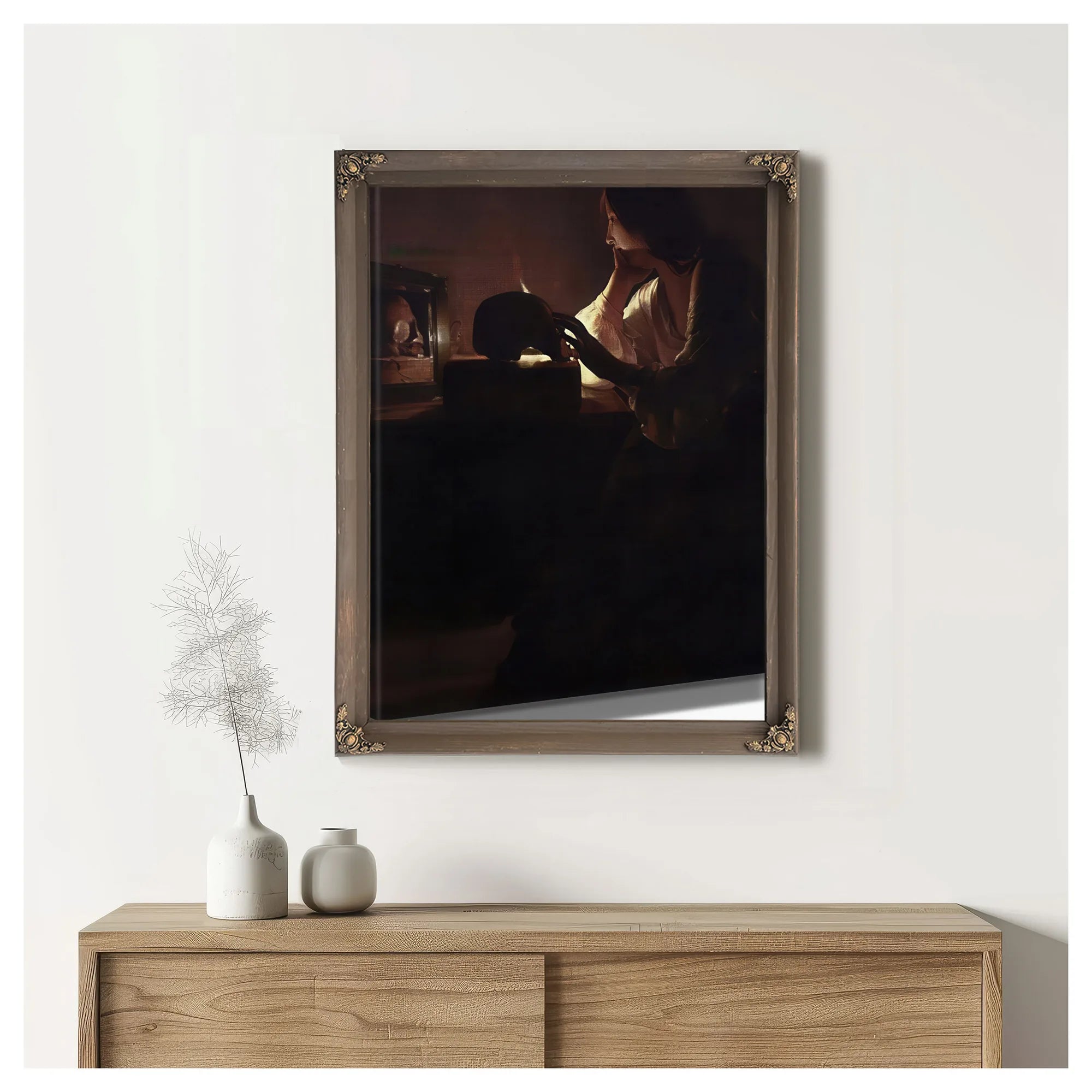The Repentant Magdalene 1640 By Georges De La Tour Fine Art Print