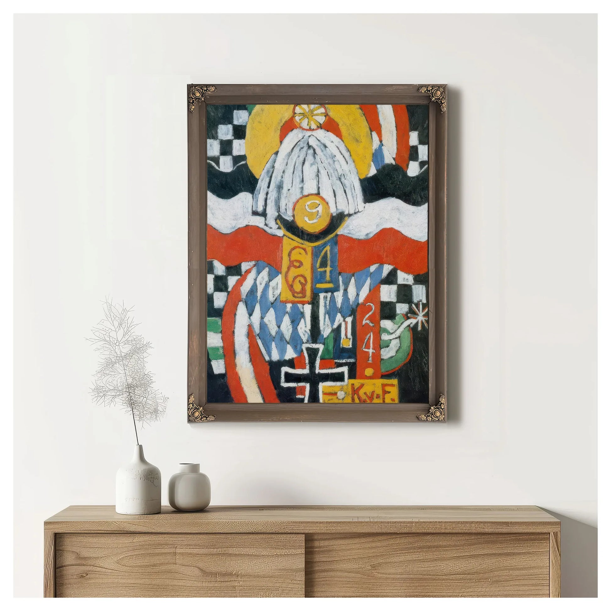 Painting No 47 Berlin By Marsden Hartley Fine Art Print
