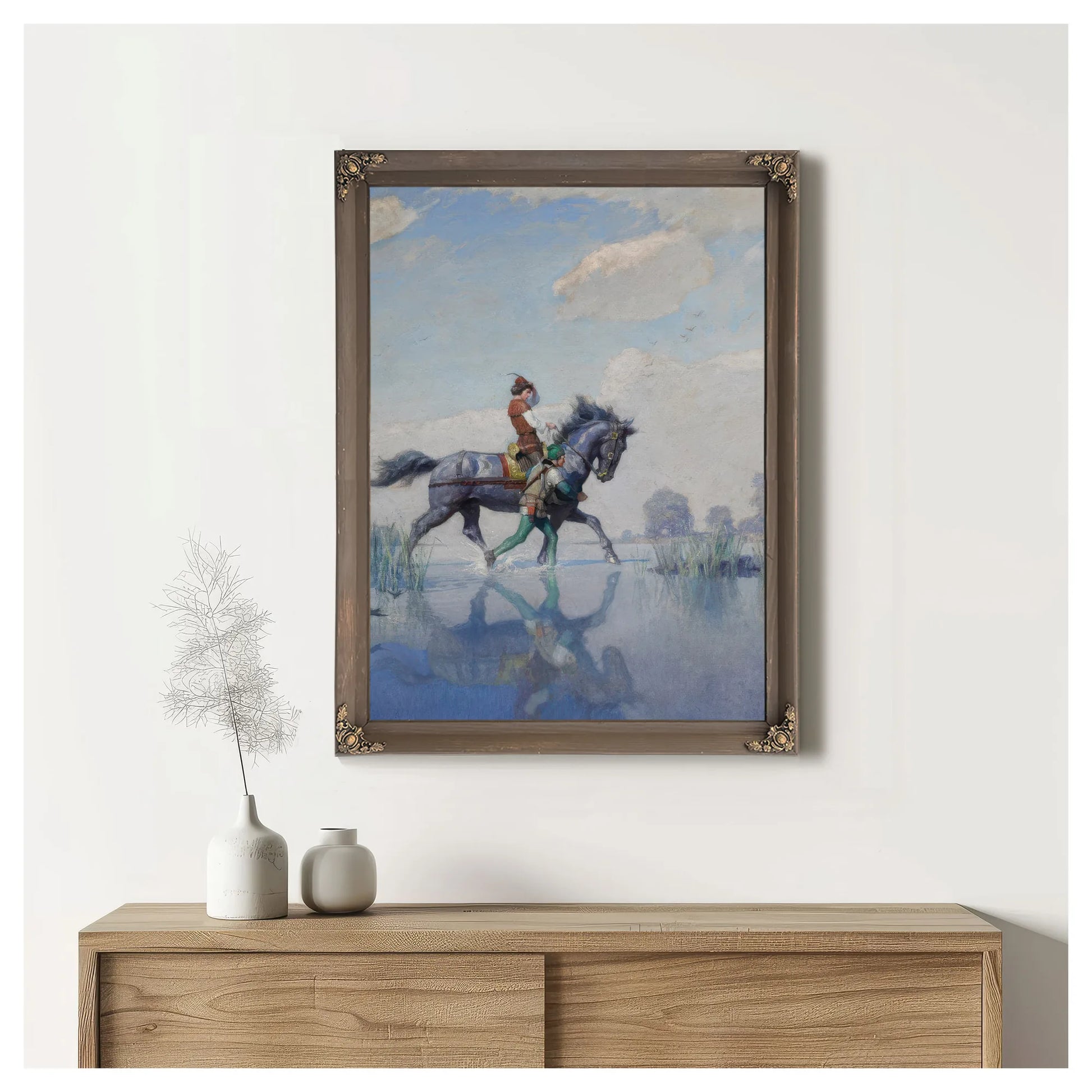 O The Change Was Made, And They Went Forward As Briskly By NC Wyeth Fine Art Print