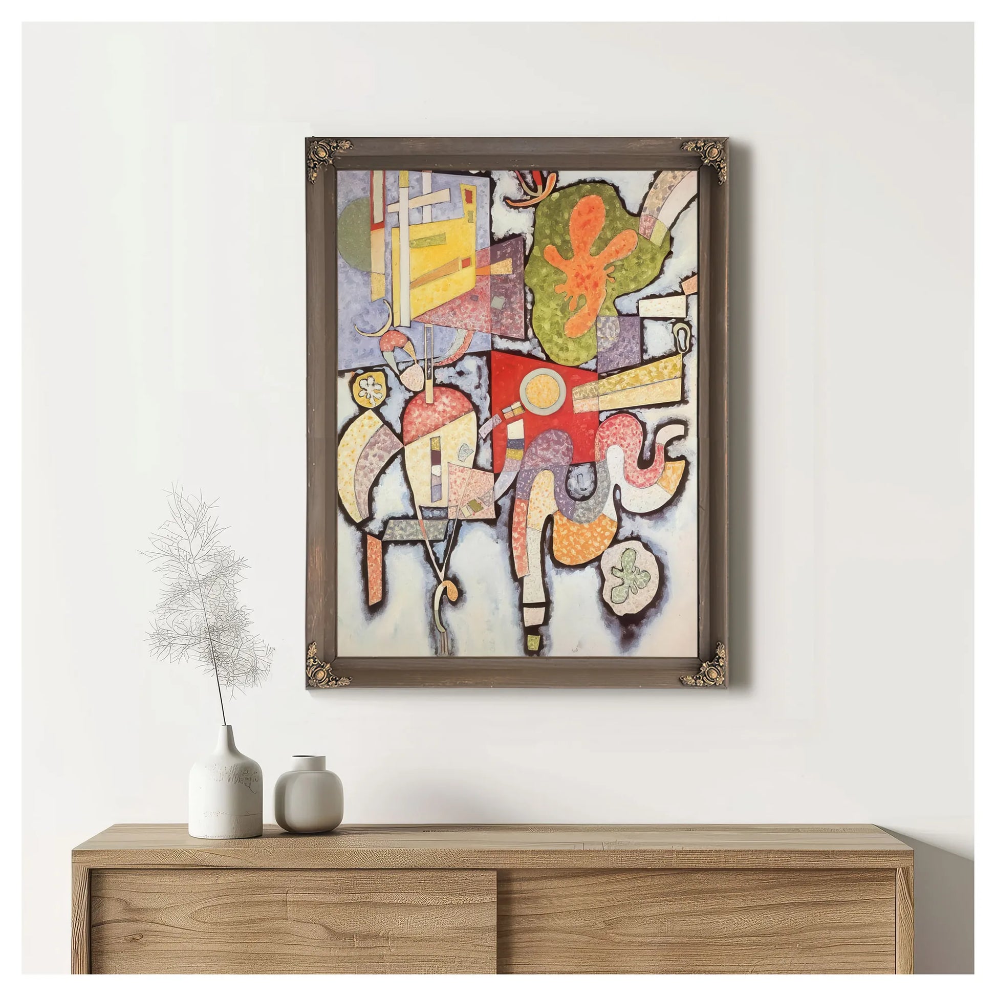Complex Simple By Wassily Kandinsky Fine Art Print