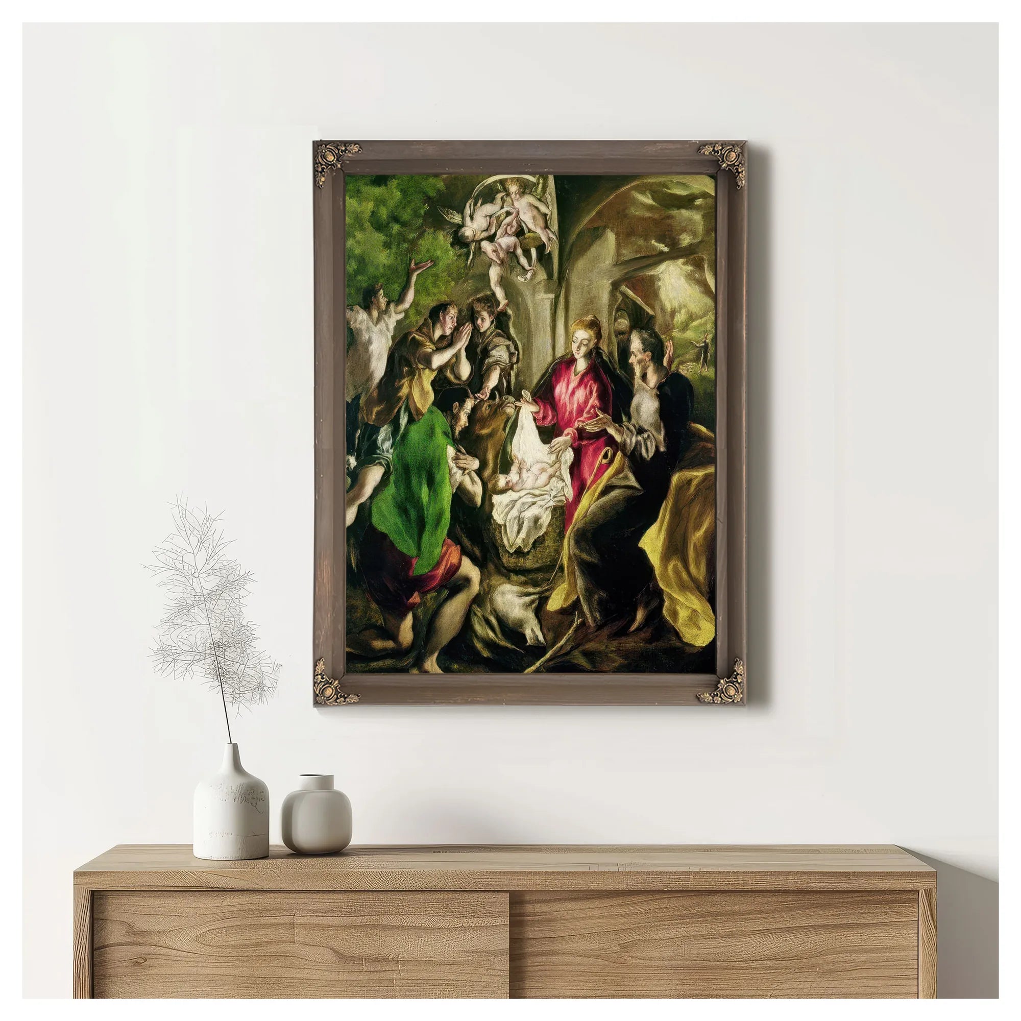 Adoration Of The Shepherds 2 By El Greco Fine Art Print