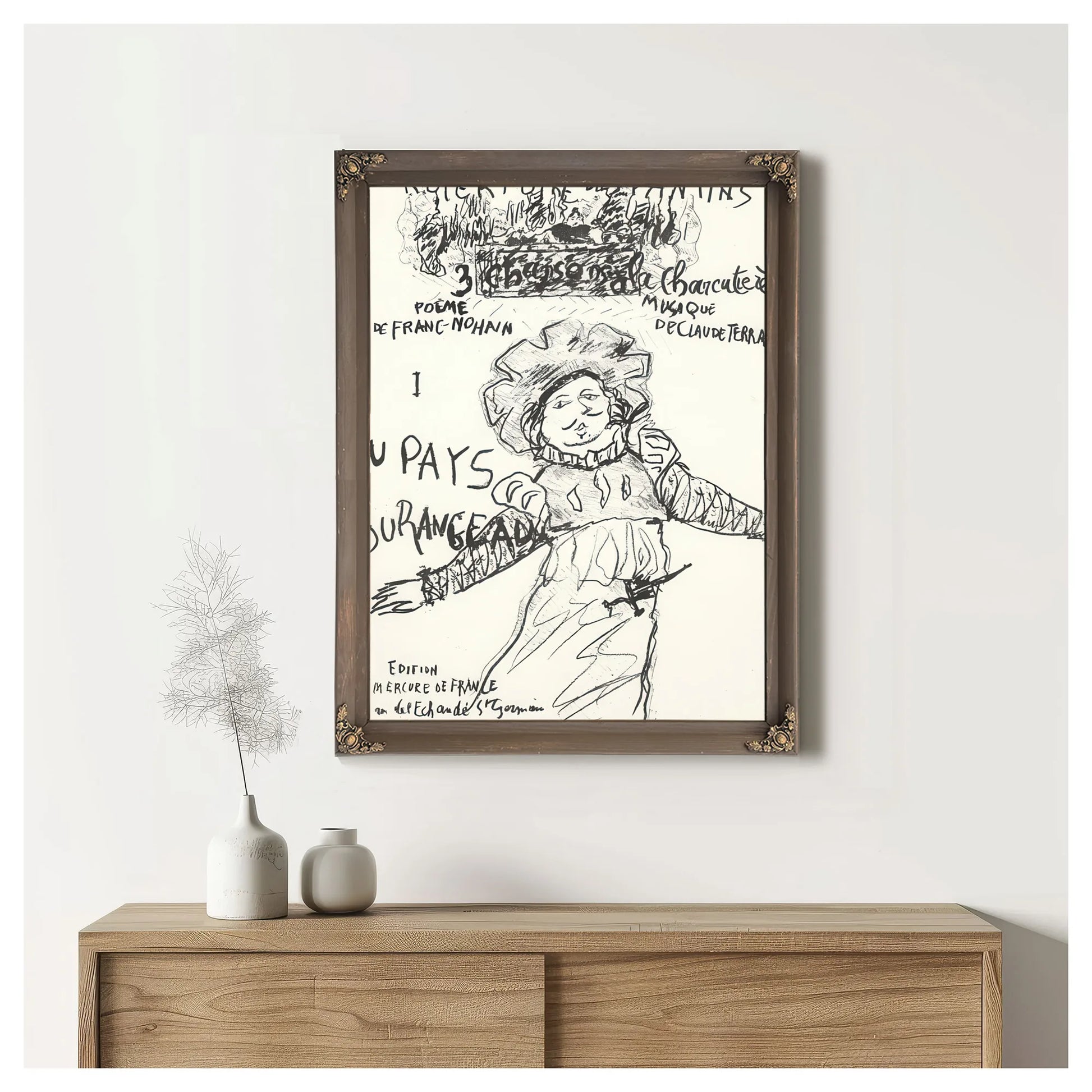 Cover For Du Pays Tourangeau (From The Land Of Touraine) From The Series Le Repertoire Des Pantins By Pierre Bonnard Fine Art Print