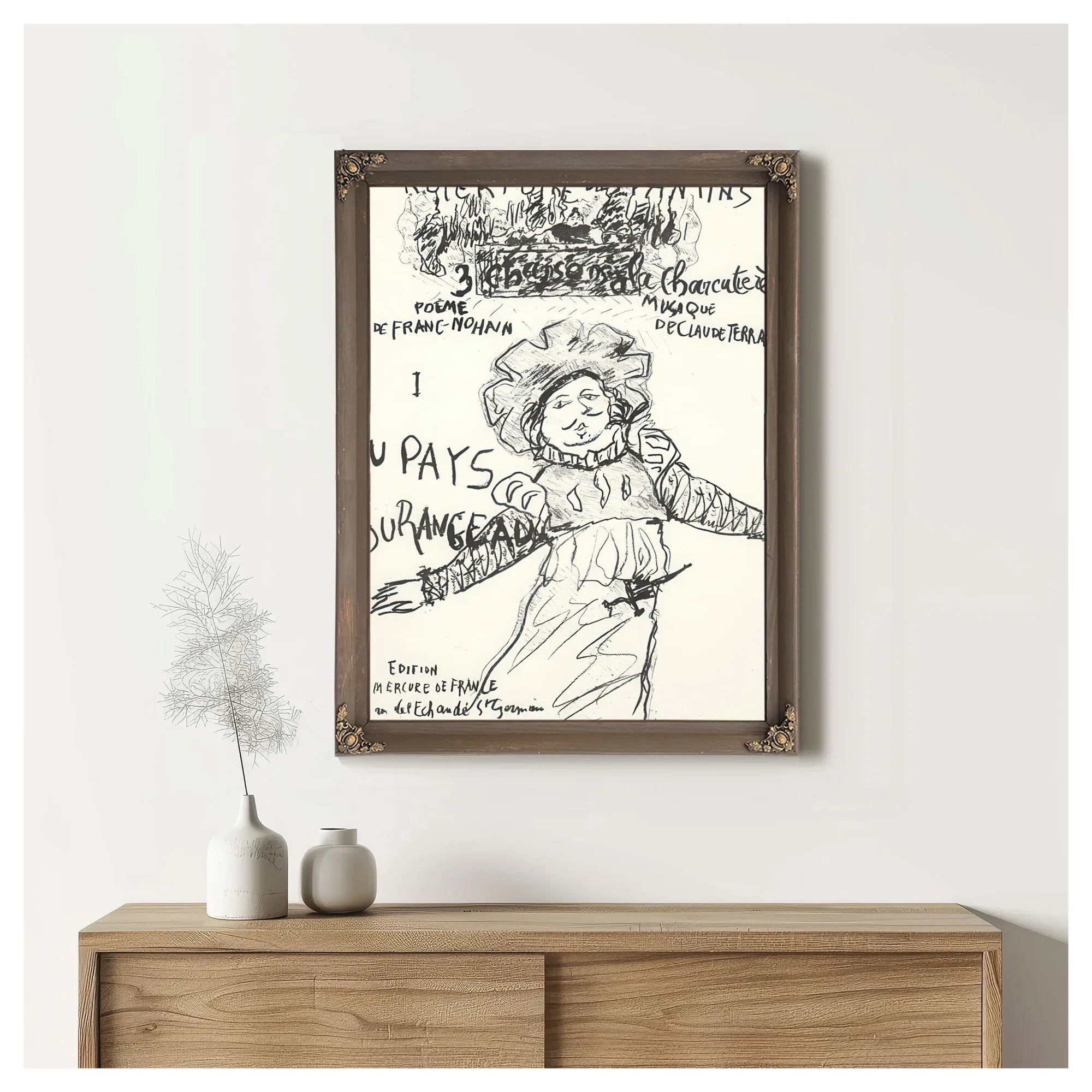 Cover For Du Pays Tourangeau (From The Land Of Touraine) From The Series Le Repertoire Des Pantins By Pierre Bonnard Fine Art Print
