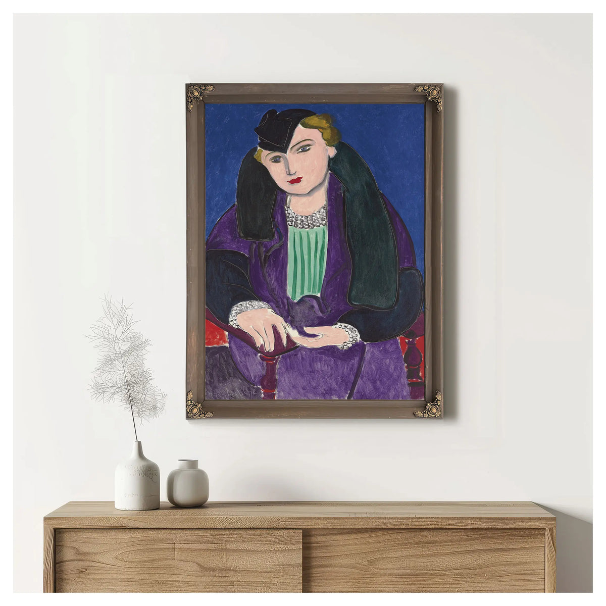 Woman In A Purple Coat (Femme Au Manteau Violet) by Henri Matisse