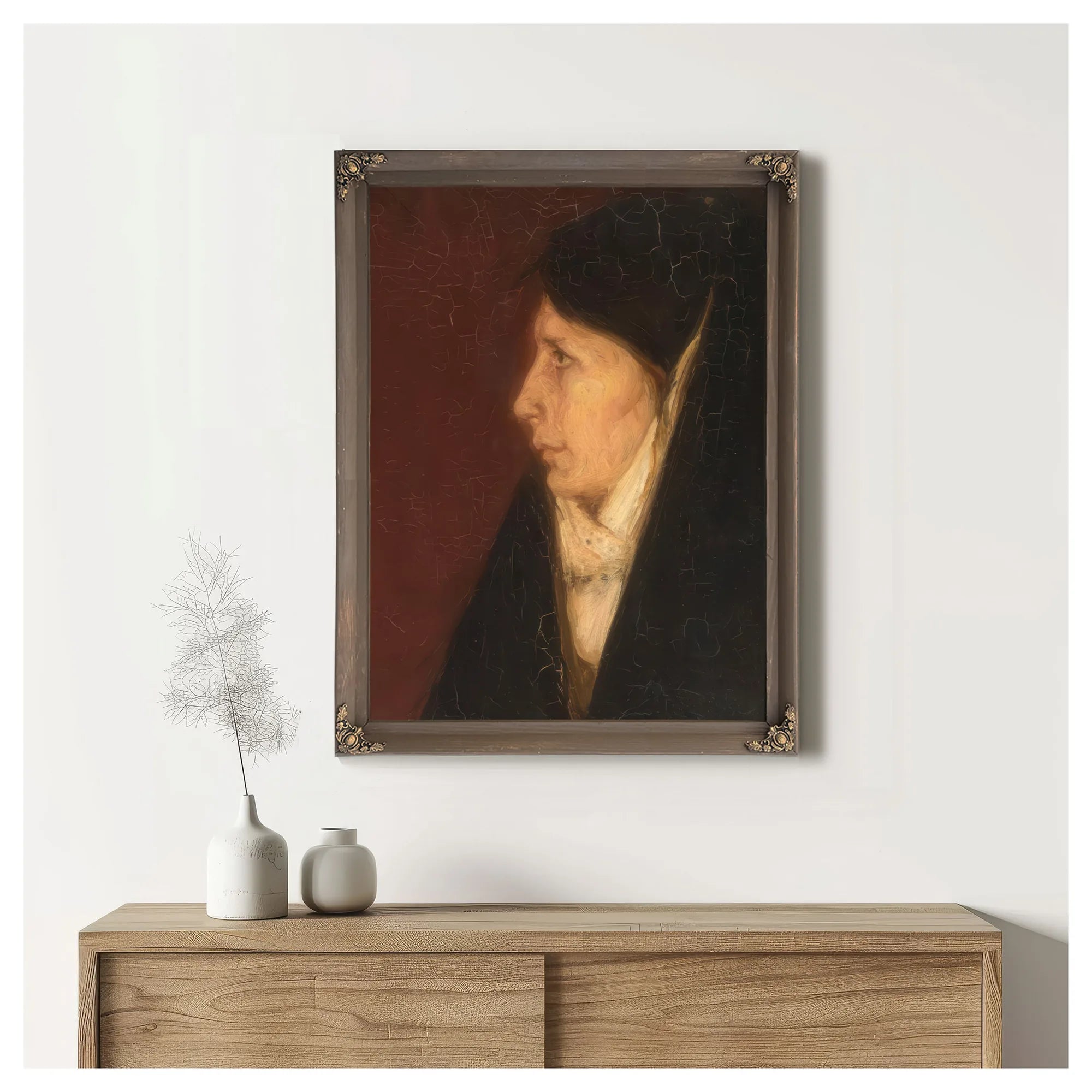 Profile Of A Woman's Head By Henry Ossawa Tanner Fine Art Print
