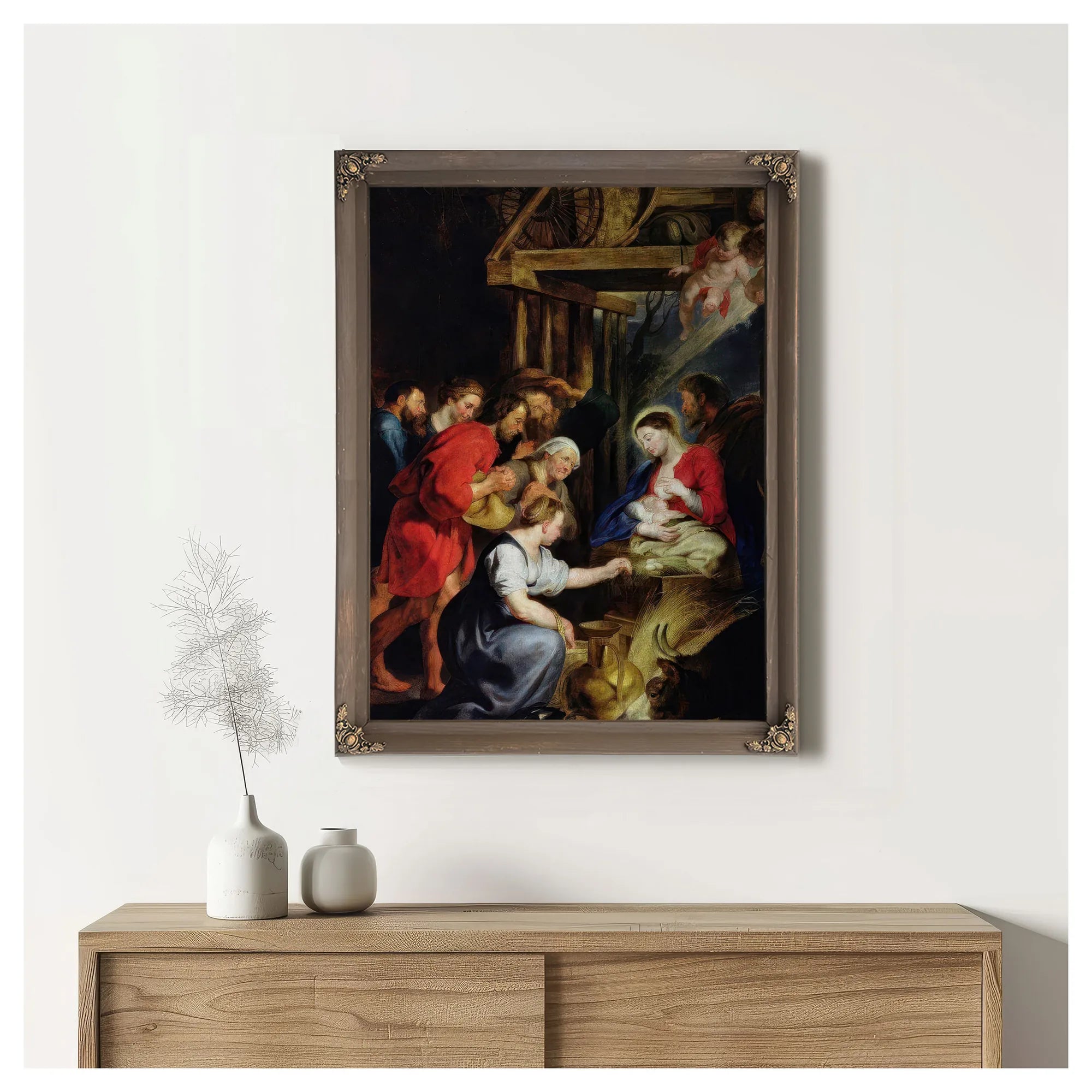 Adoration Of The Shepherds By Peter Paul Rubens Fine Art Print