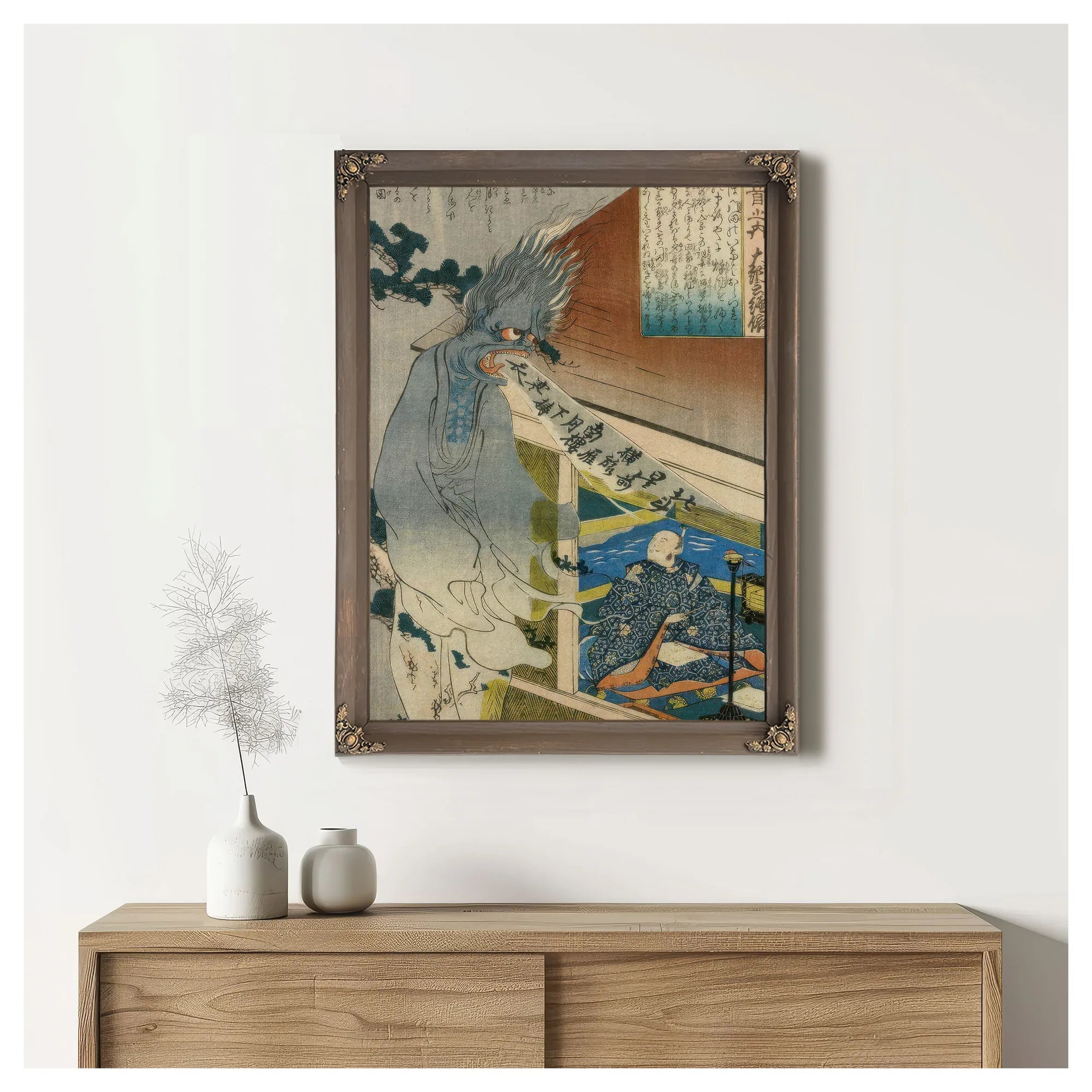 The Poet Dainagon Sees An Apparition 1860 By Utagawa Kuniyoshi Fine Art Print